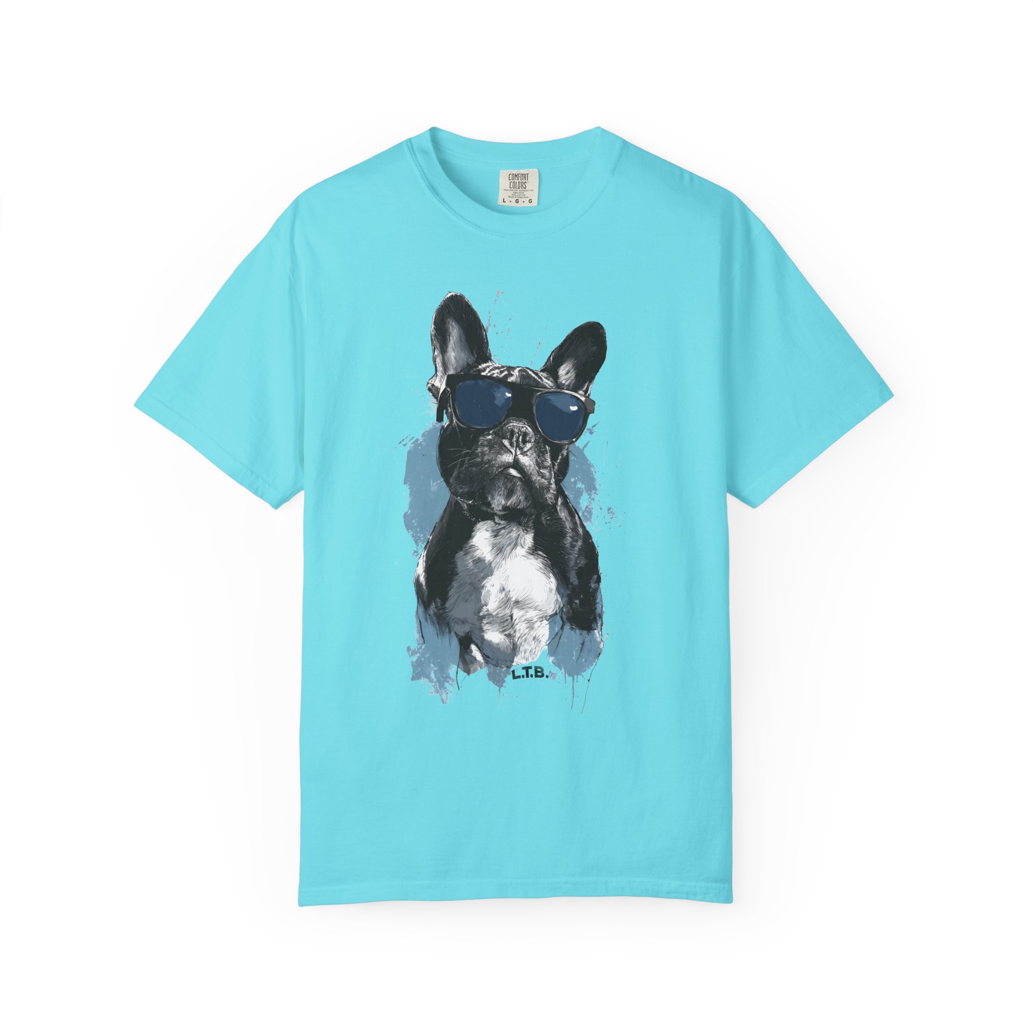 T-Shirt — Cool French Bulldog Graphic Tee with Sunglasses - Image 7
