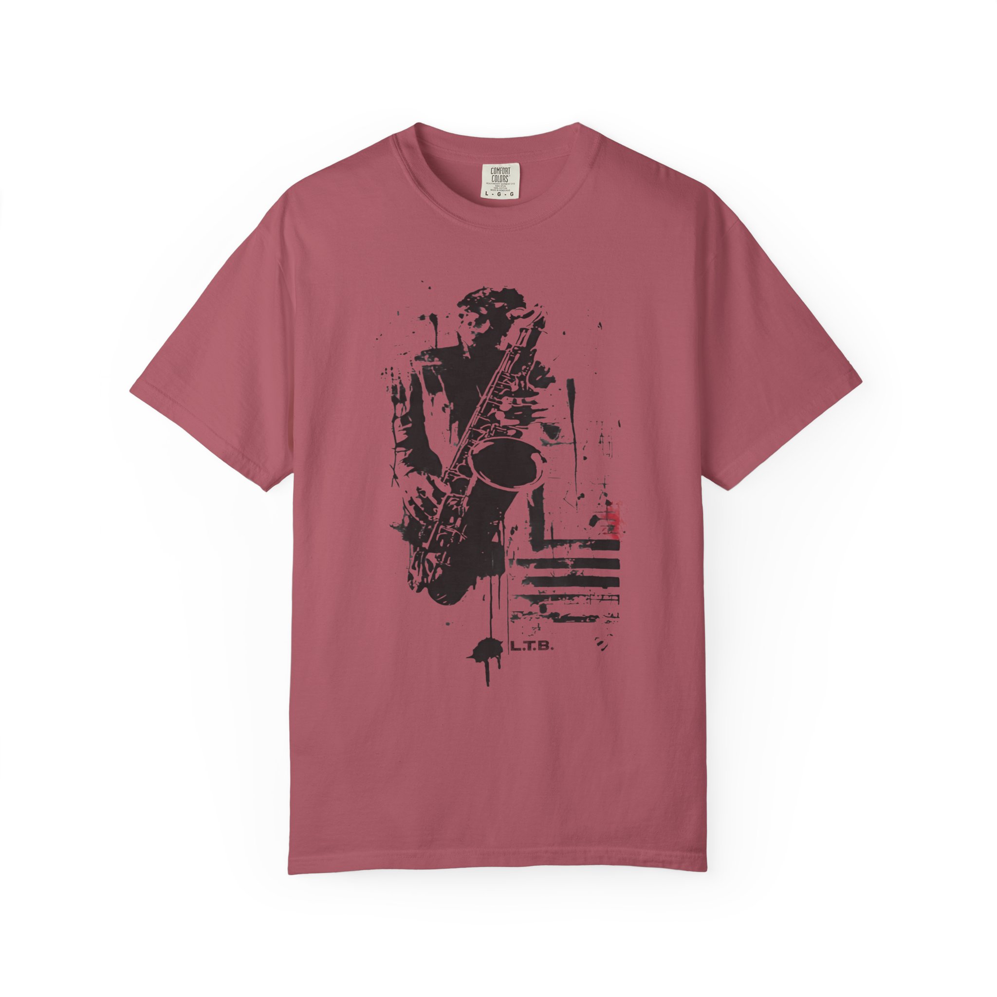 Abstract Jazz Saxophone Music T-Shirt — Expressive Sax Graphic Tee - Image 6