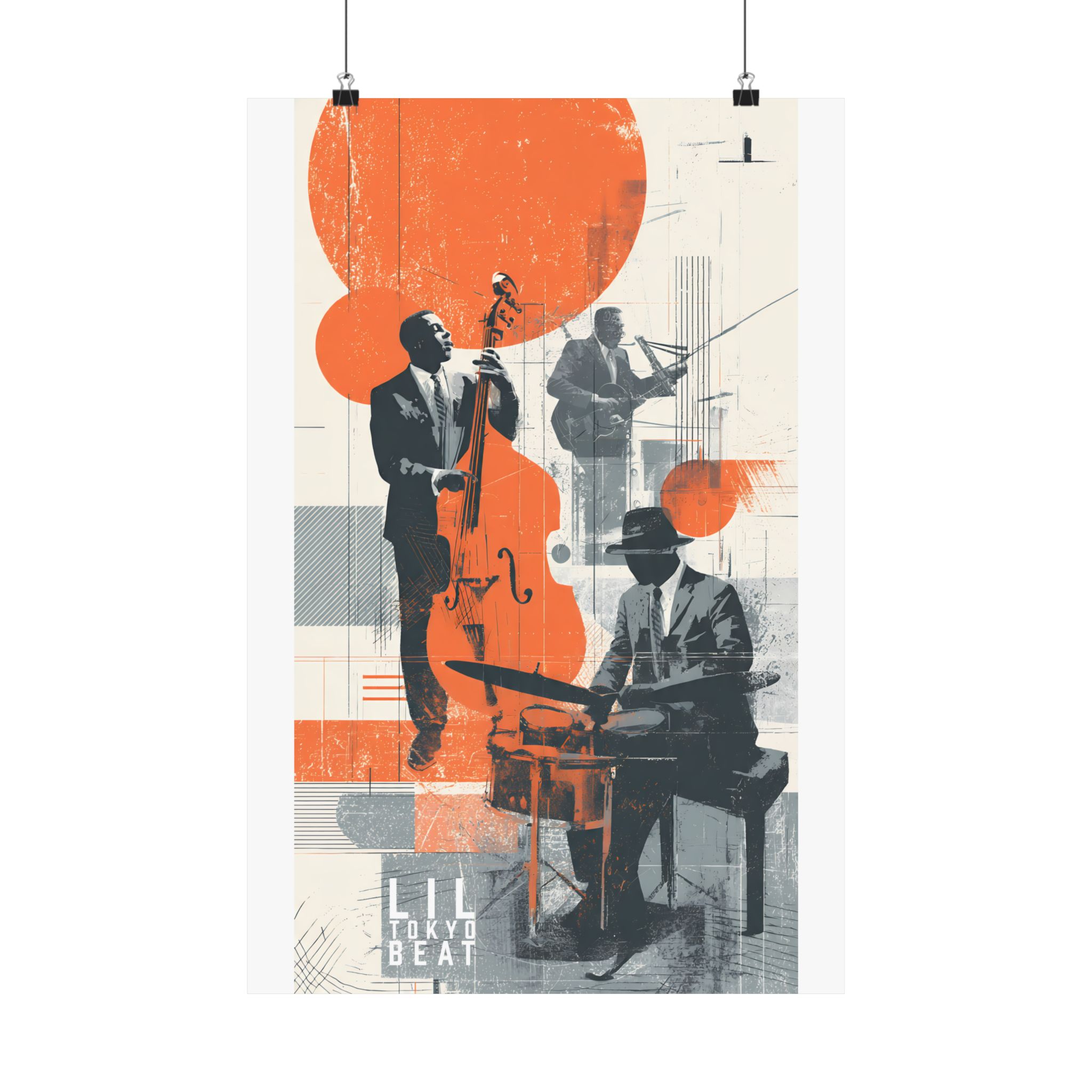 Modern Jazz Matte Vertical Posters | Abstract Musician Graphic Wall Art - Image 7