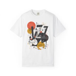 Abstract Jazz Rhythm Tee – Modern Music Art T-Shirt