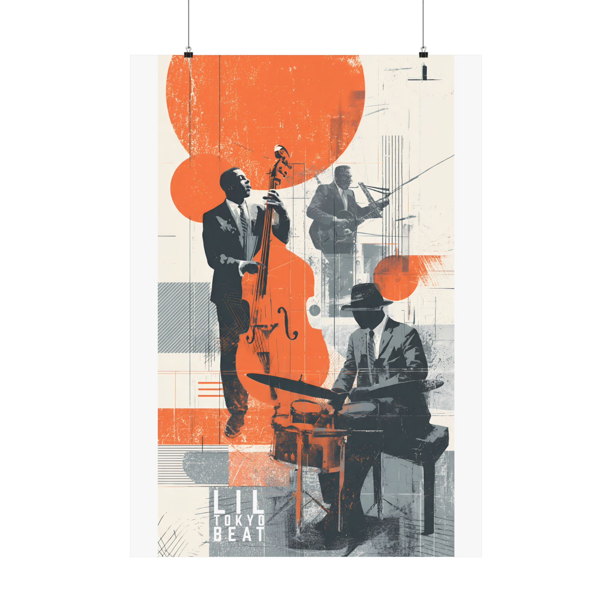 Modern Jazz Matte Vertical Posters | Abstract Musician Graphic Wall Art - Image 13