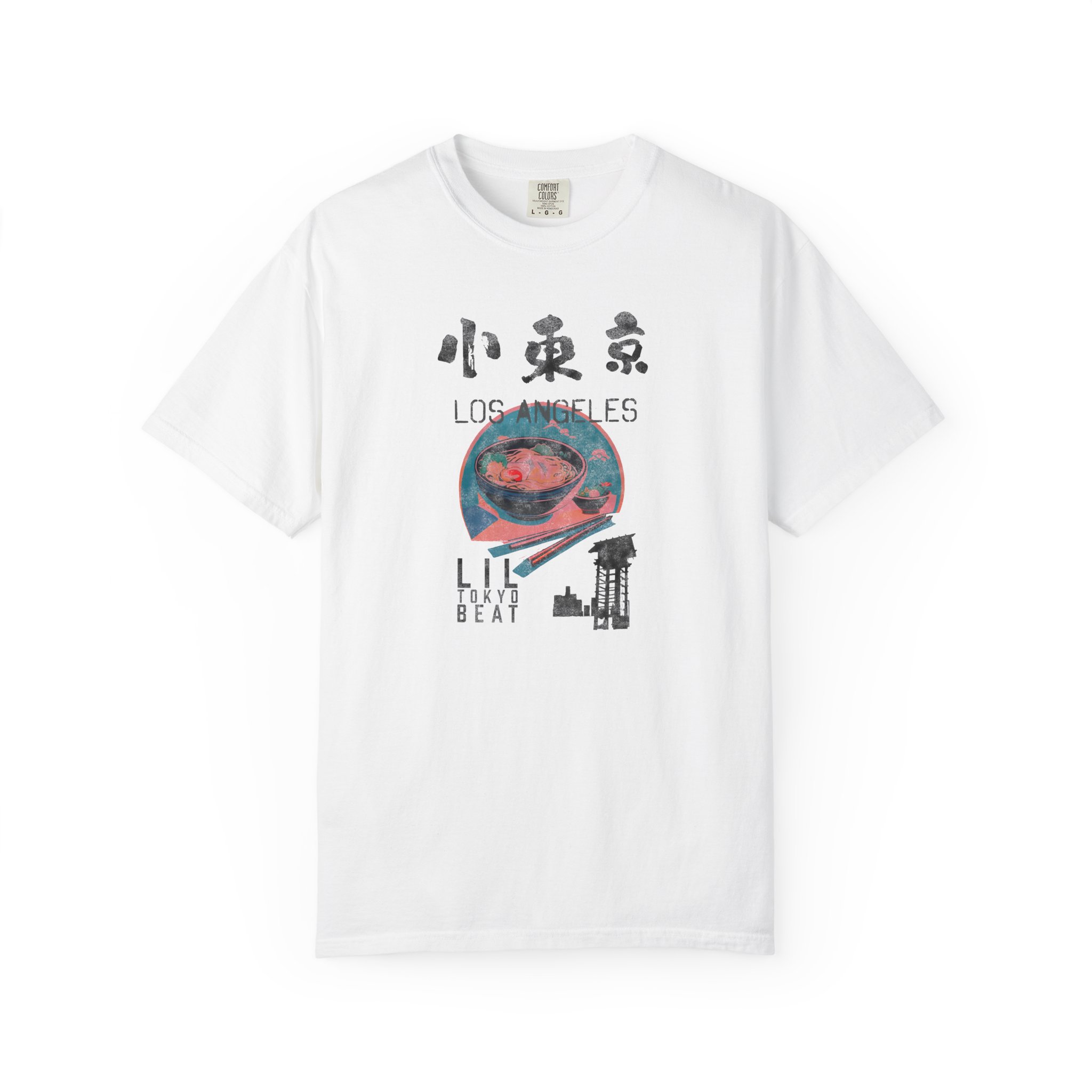 Little Tokyo LA Tee, Endangered Landmark Awareness Tshirt, Unisex Tee, Garment-Dyed Shirt, Vintage Japanese Design, t7 - Image 10