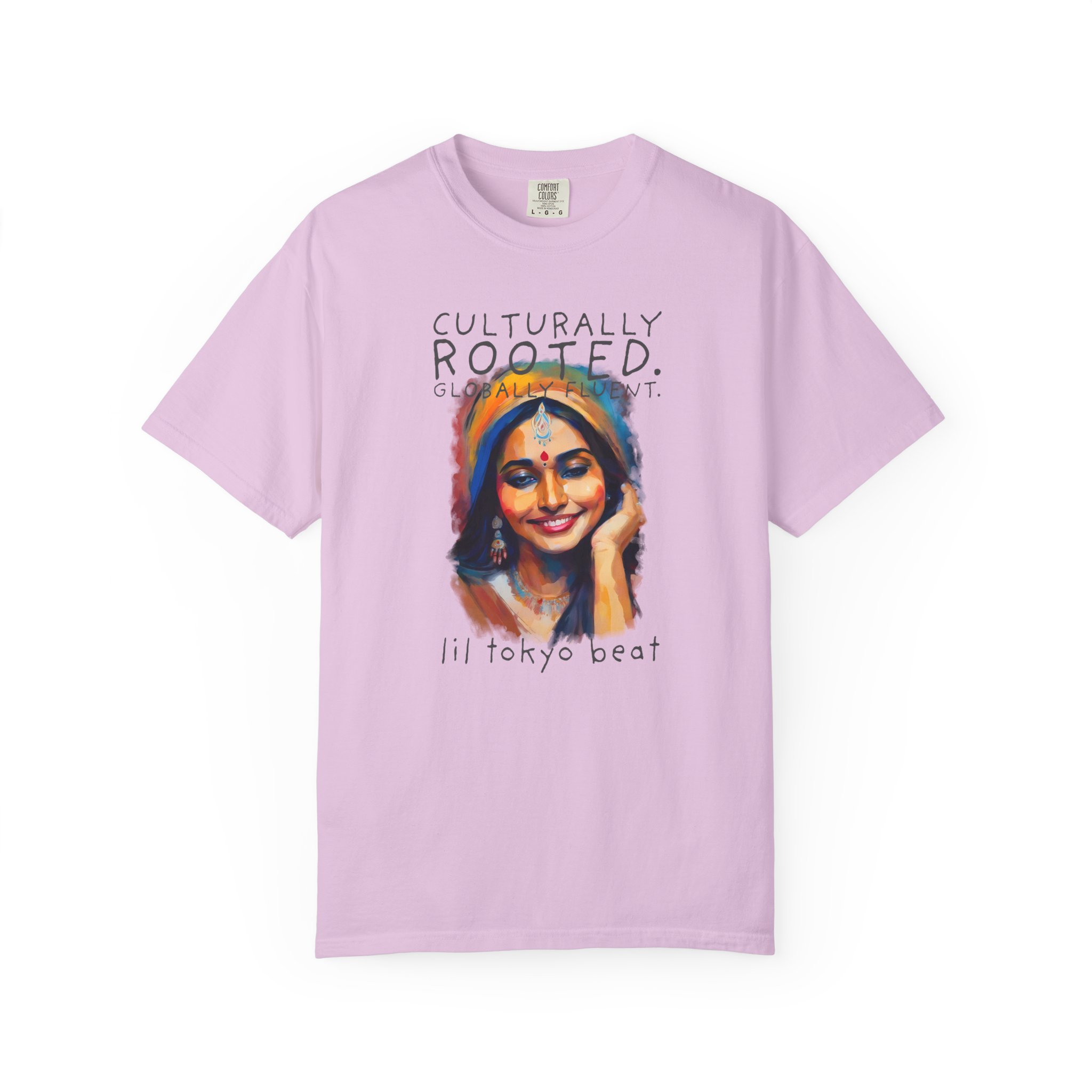 Ethnic Pride Unisex Tee: Colorful Indian Culture Graphic T-shirt, Festival Shirt, Cultural Apparel, Unique Graphic Tee, Indian Sari Portrait, t7 - Image 8