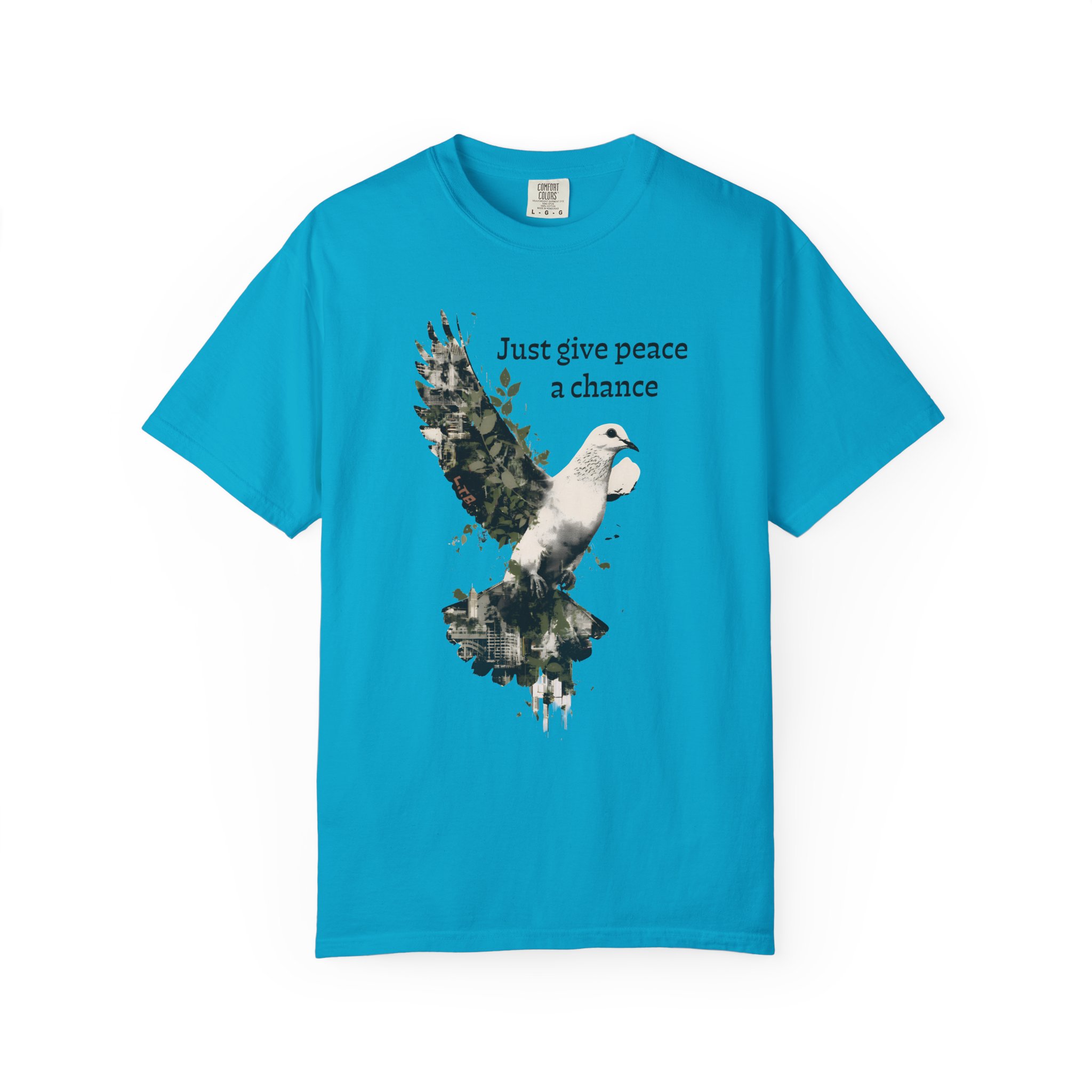 Just Give Peace a Chance T-Shirt – Dove Graphic Tee - Image 10
