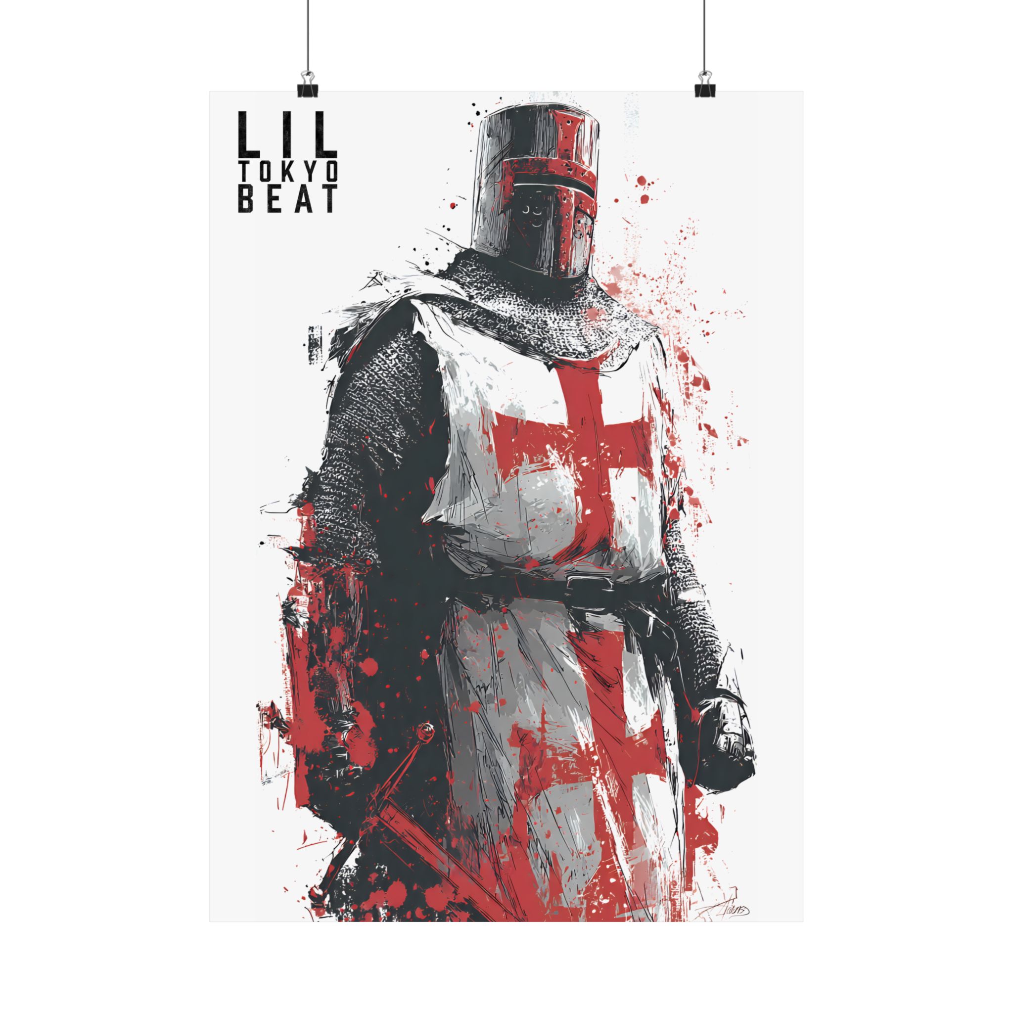 Crusader Knight Matte Poster — Medieval Templar Art Print - Image 9