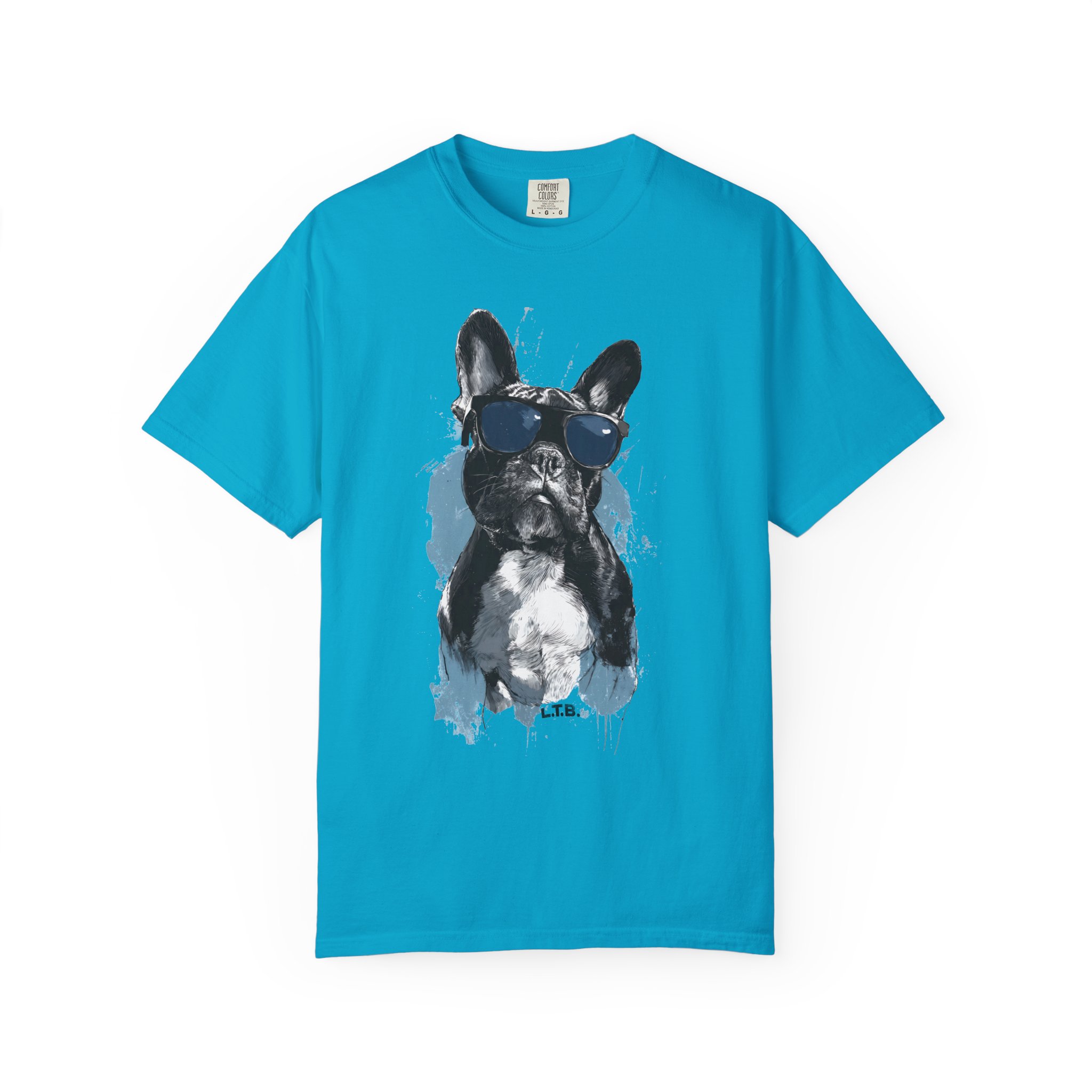 T-Shirt — Cool French Bulldog Graphic Tee with Sunglasses - Image 8