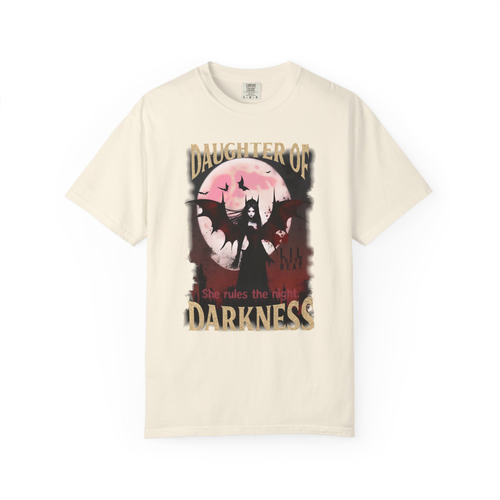Gothic Vampiress Halloween T-shirt, Vampire Moon Shirt, Daughter of Darkness Unisex Tee, Halloween Costume Top, t0 - Image 6