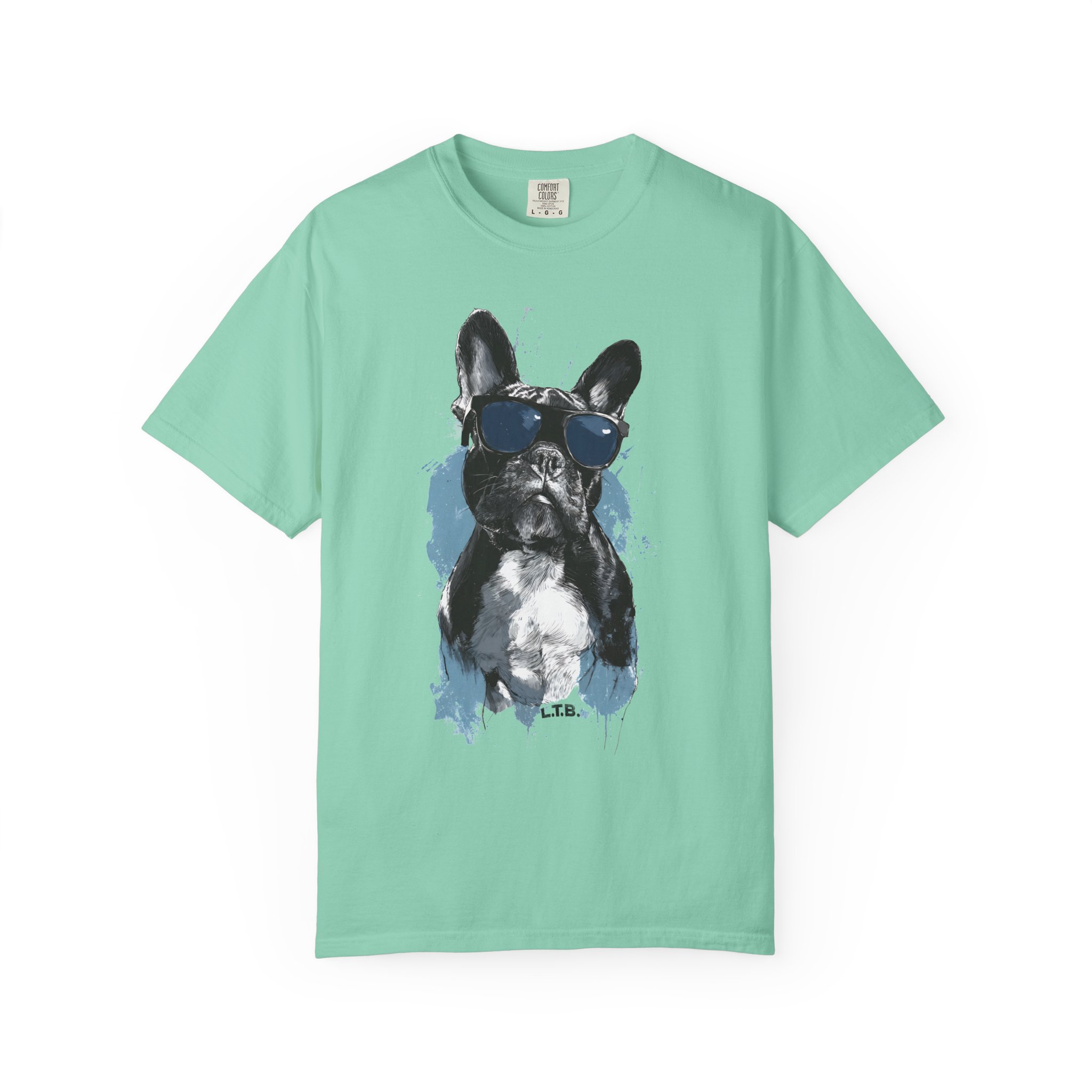 T-Shirt — Cool French Bulldog Graphic Tee with Sunglasses - Image 5