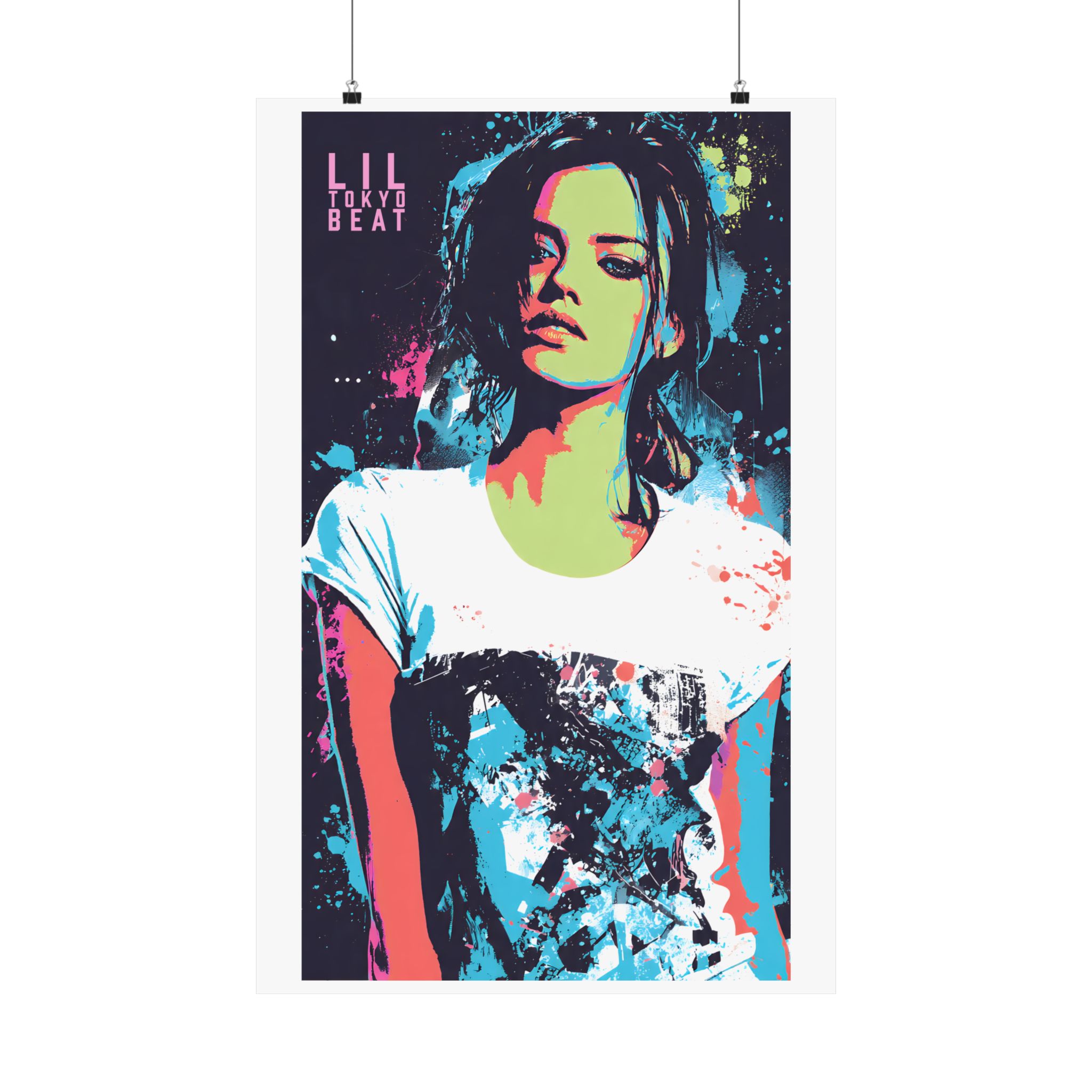 Neon Pop Art Woman Matte Poster | Modern Fashion Wall Decor - Image 10
