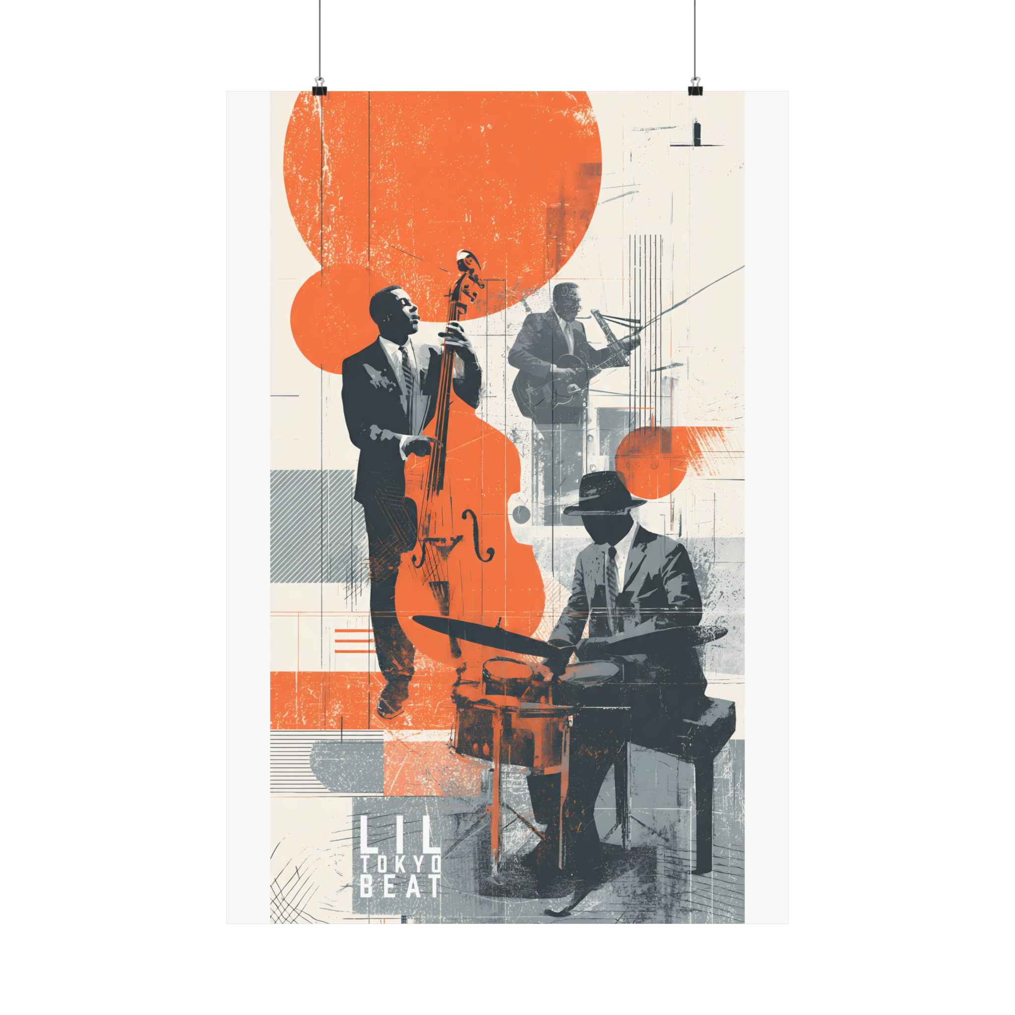 Modern Jazz Matte Vertical Posters | Abstract Musician Graphic Wall Art - Image 12