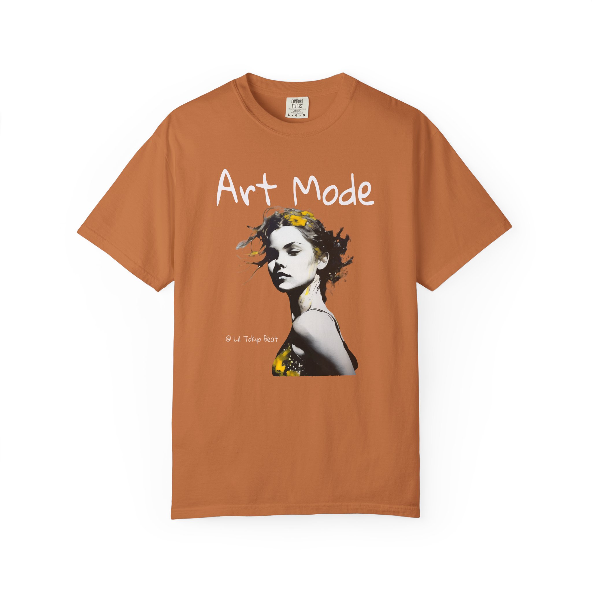 Urban Muse Art Tee - Unisex Garment-Dyed T-shirt for Bold, Creative Rebels, Vibrant Vision Streetwear, Confident Souls, Bold Yellow Splash, t0 - Image 4