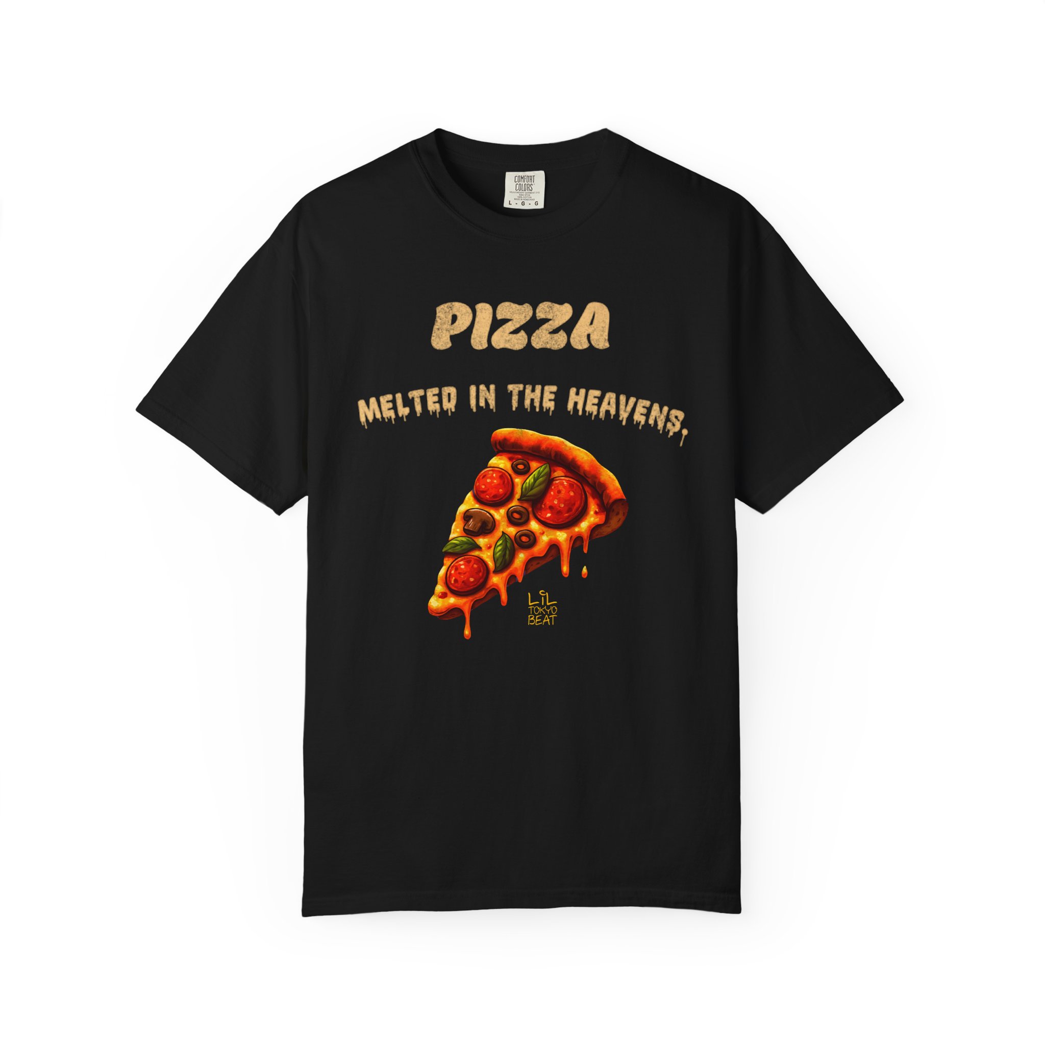 Pizza Melted in the Heavens T-Shirt | Lil Tokyo Beat Premium Streetwear, Food, t0 - Image 10