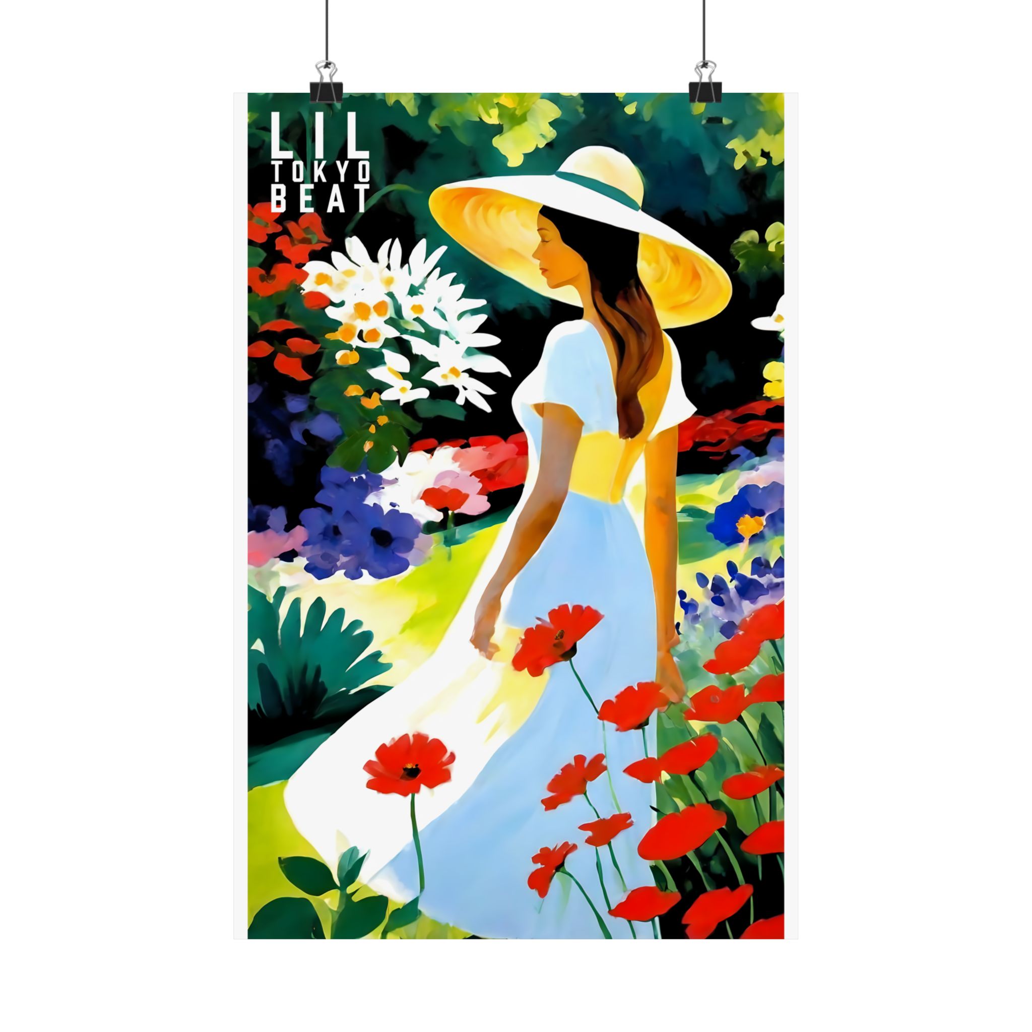 Botanical Wall Art Print, Matte Vertical Posters, Summer Vibes Poster, Floral Home Decor, Garden Lover Gift, Nature-Inspired Artwork, Woman - Image 3