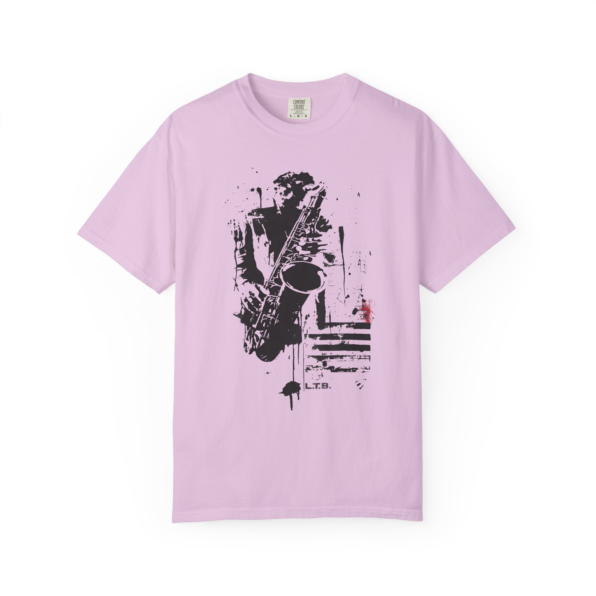 Abstract Jazz Saxophone Music T-Shirt — Expressive Sax Graphic Tee - Image 10