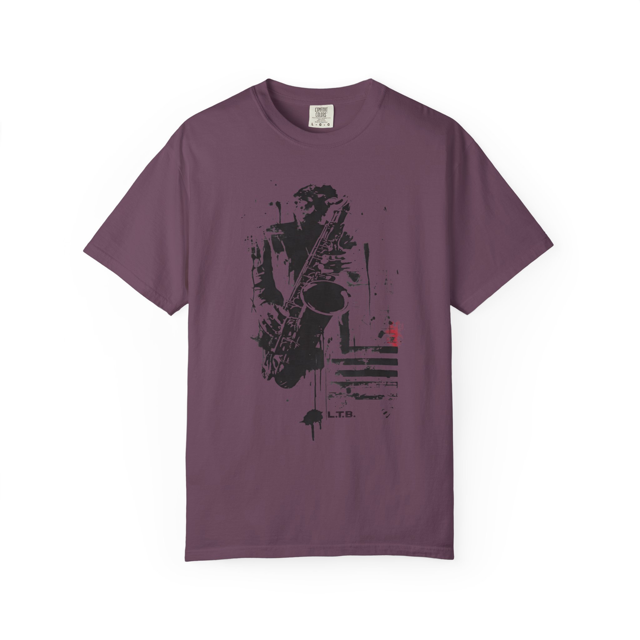 Abstract Jazz Saxophone Music T-Shirt — Expressive Sax Graphic Tee - Image 3