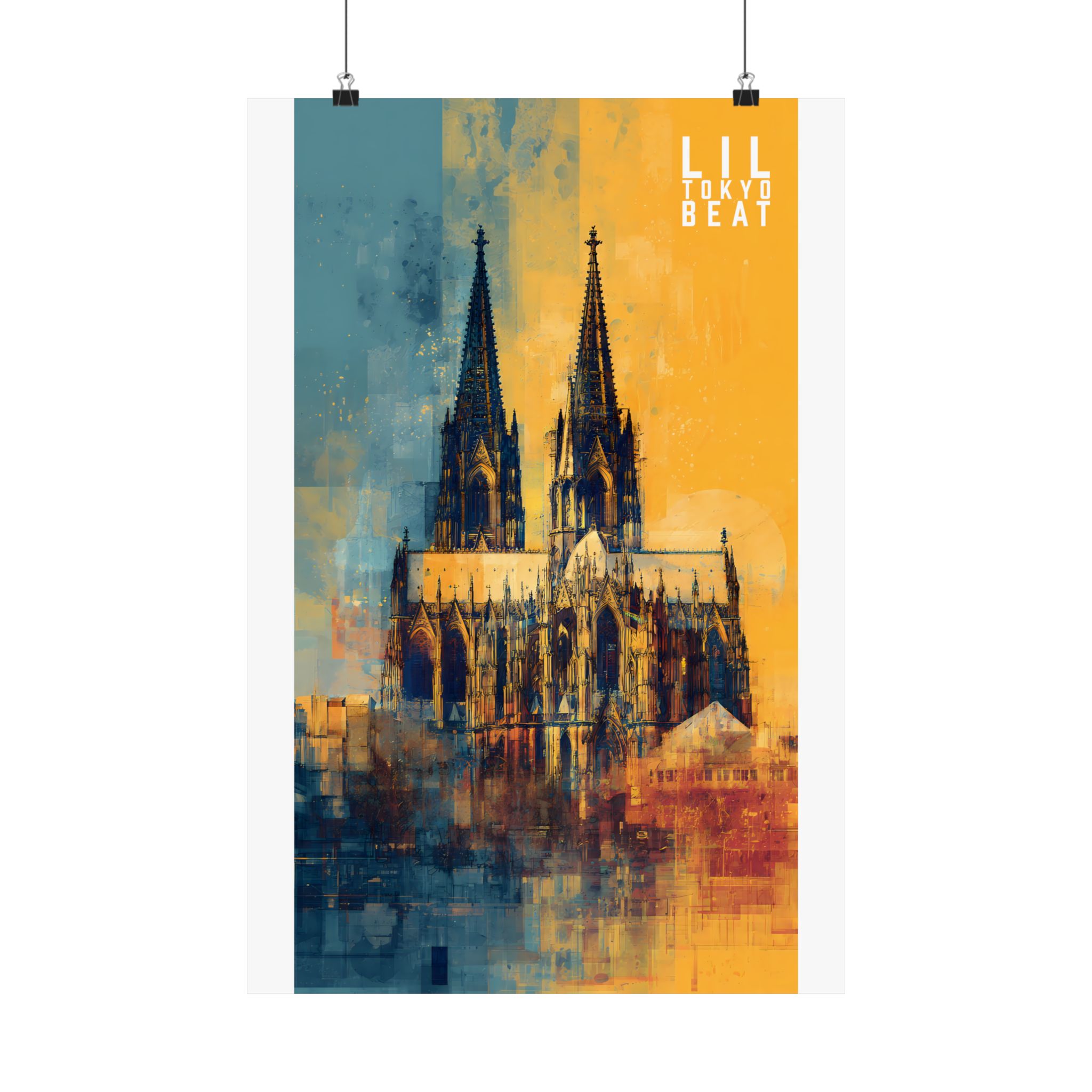 Modern Cathedral Art Poster – Abstract Gothic Architecture Print - Image 14