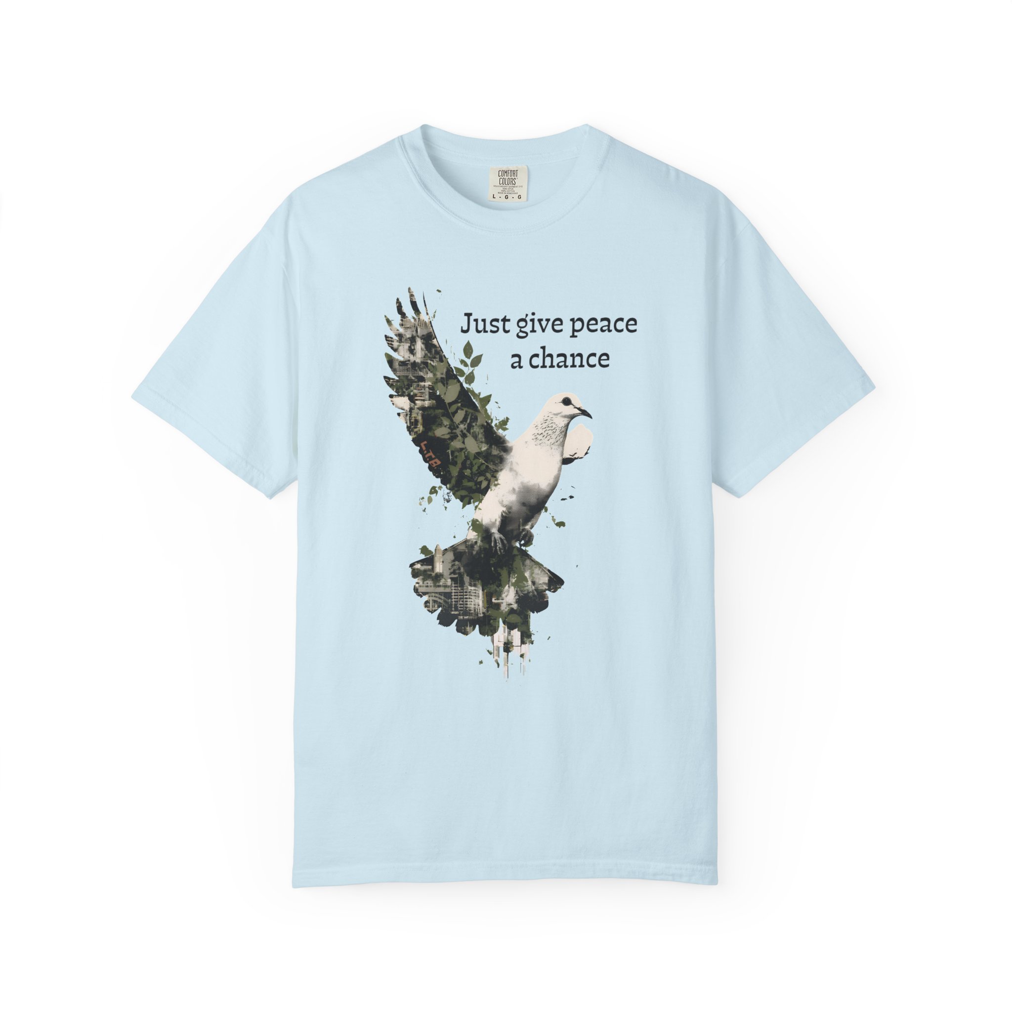 Just Give Peace a Chance T-Shirt – Dove Graphic Tee - Image 11