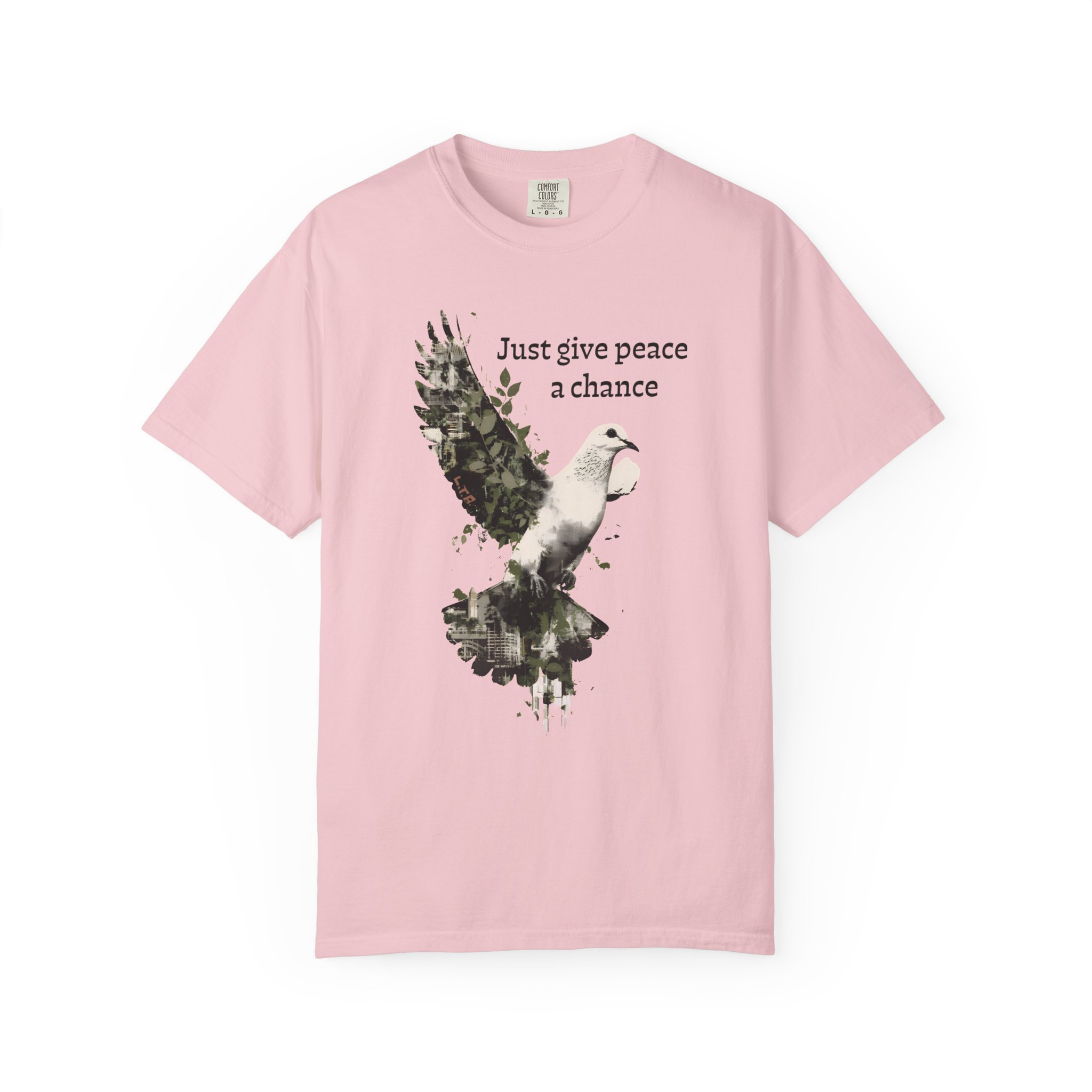 Just Give Peace a Chance T-Shirt – Dove Graphic Tee - Image 13