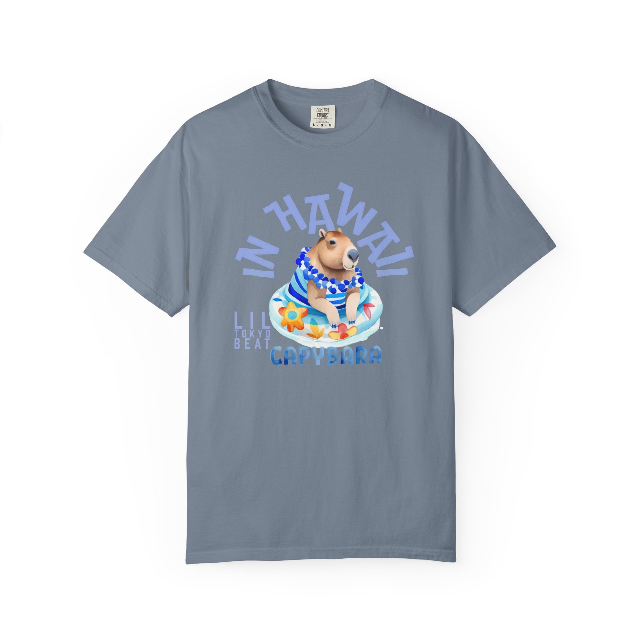 Capybara in Hawaii Unisex T-shirt - Cute Pool Float Graphic Tee, Lil Tokyo Beat Tropical Shirt, Summer Animal Top, Beach Vacation Apparel, t7 - Image 7