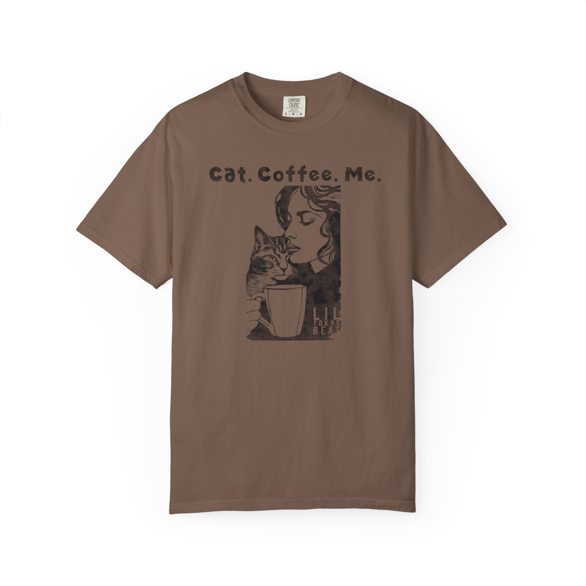 Cat Coffee Me T-shirt | Graphic Cat Lover Coffee Shirt, t2 - Image 4