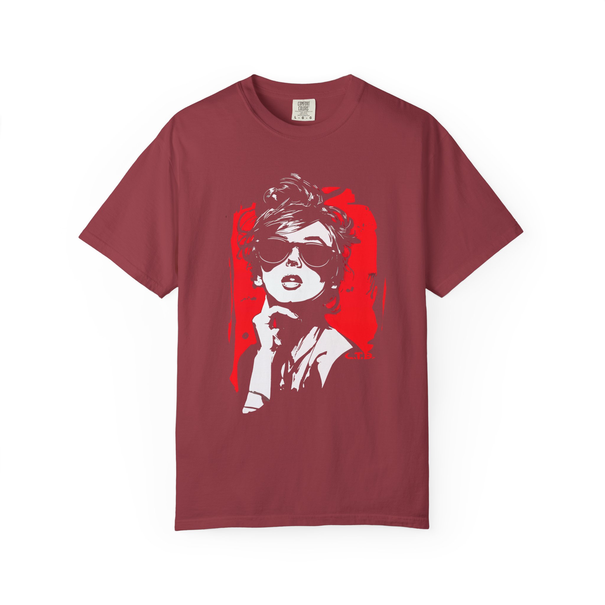 Retro Sunglasses Muse Tee — Bold Glam Graphic Pop Art Streetwear - Image 13