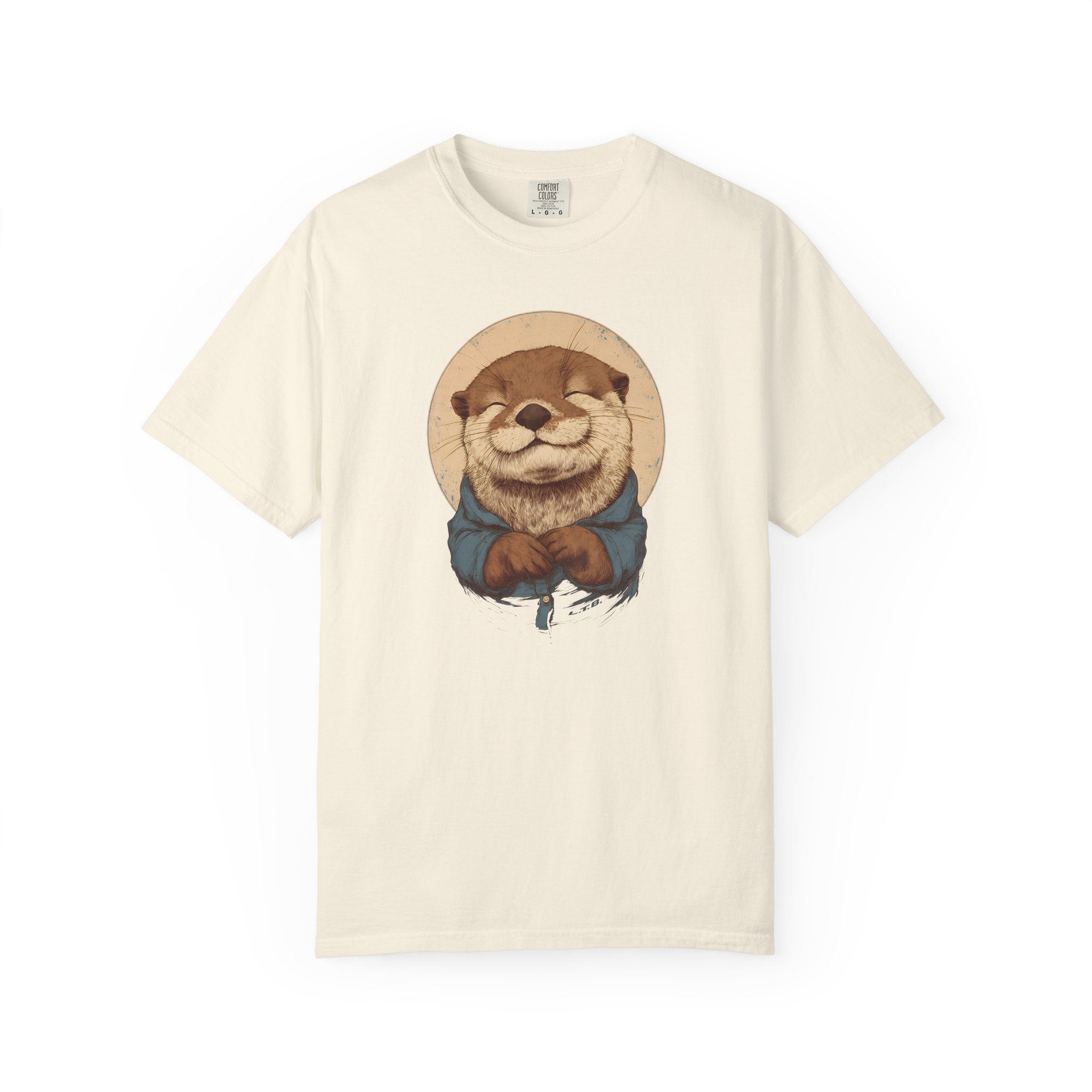 Smiling Otter Graphic T-Shirt – Cute Animal Art Tee - Image 3