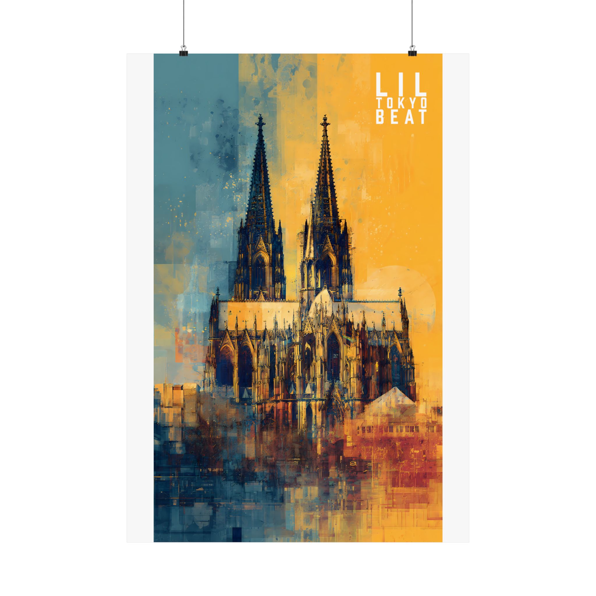 Modern Cathedral Art Poster – Abstract Gothic Architecture Print - Image 26