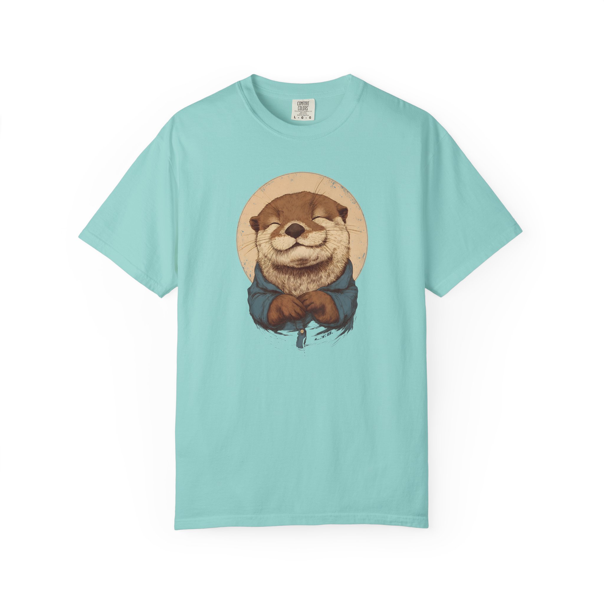 Smiling Otter Graphic T-Shirt – Cute Animal Art Tee - Image 6
