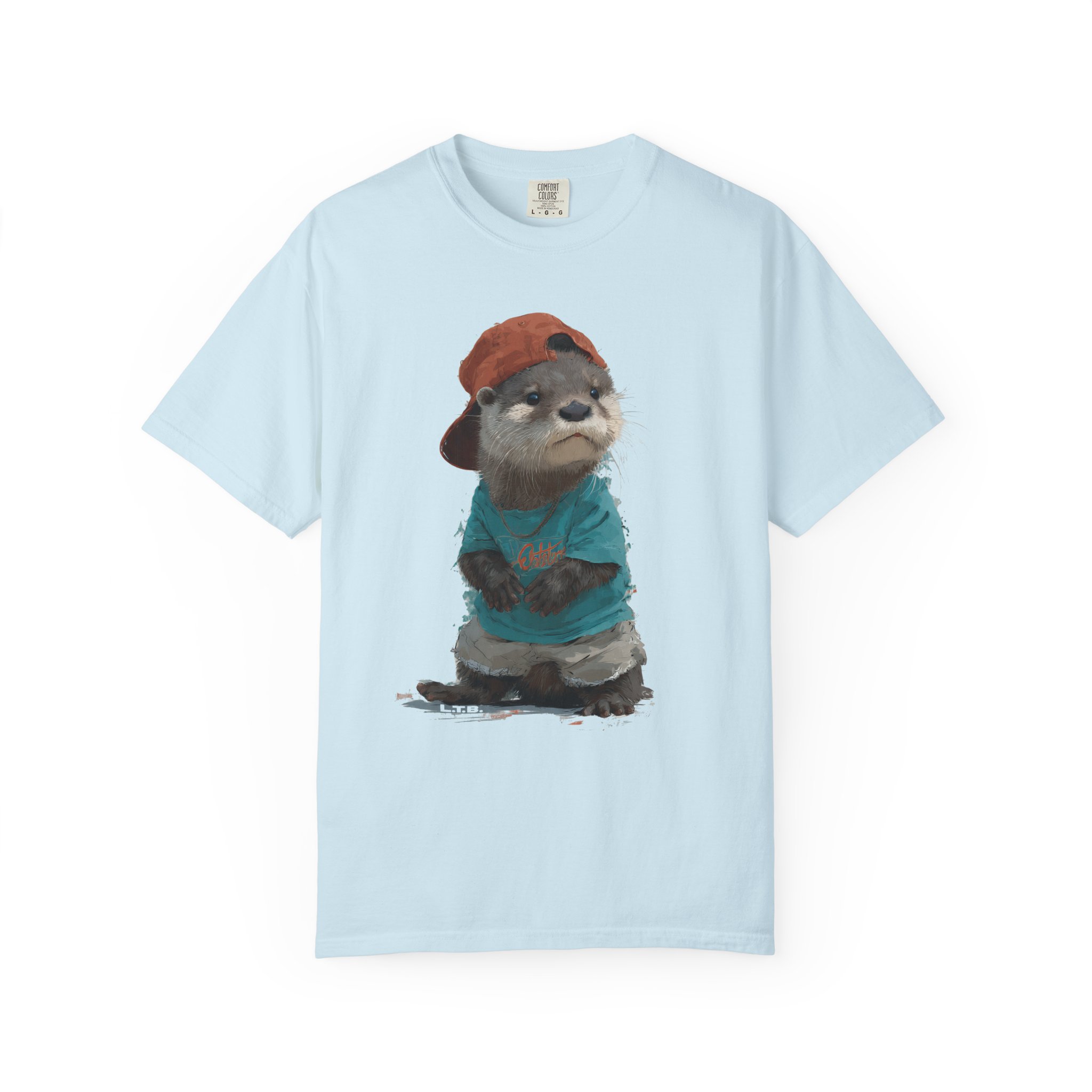 Otter in a Cap T-Shirt — Cute Casual Graphic Tee for Animal Lovers - Image 12