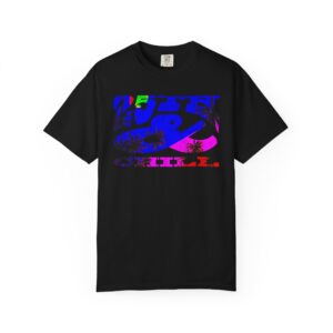 25th & Chill – Holiday Graphic T-Shirt, Vol. 3: Arctic Pulse – Blue Tropical Christmas T-Shirt