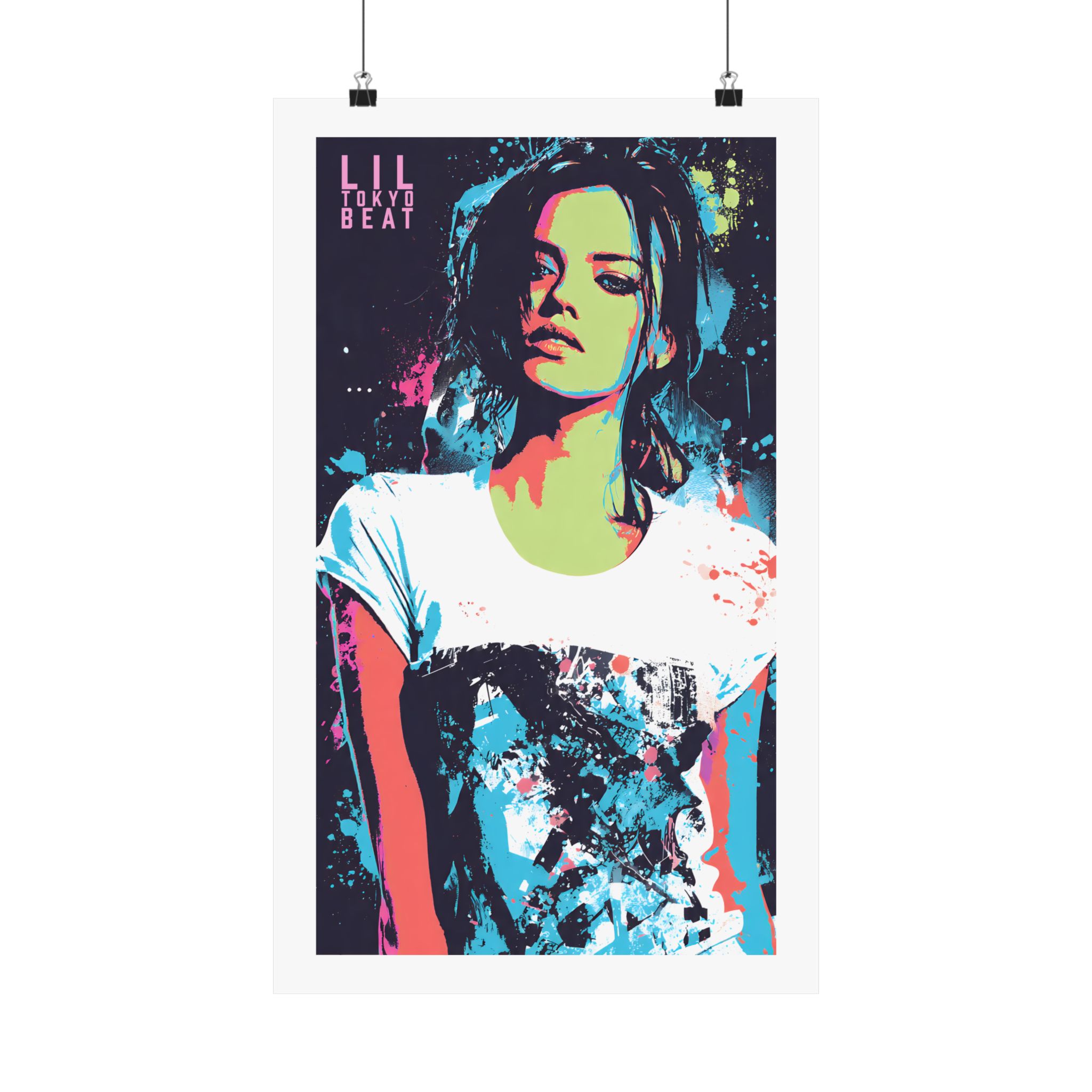 Neon Pop Art Woman Matte Poster | Modern Fashion Wall Decor - Image 7