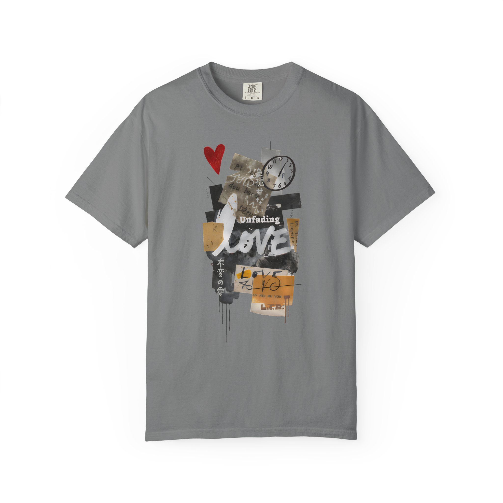 Unfading Love T-Shirt – Artistic Collage Graphic Tee - Image 5