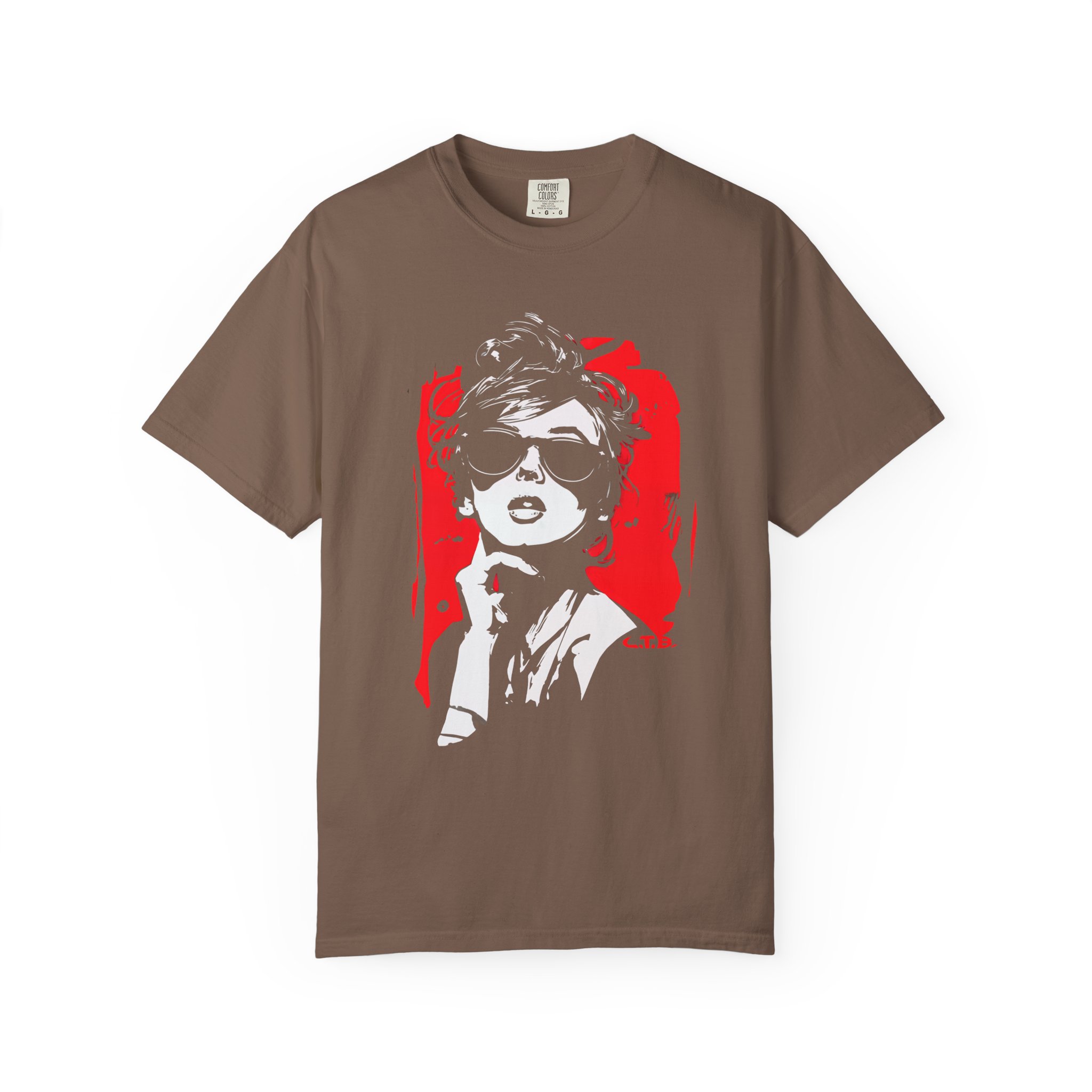 Retro Sunglasses Muse Tee — Bold Glam Graphic Pop Art Streetwear - Image 3