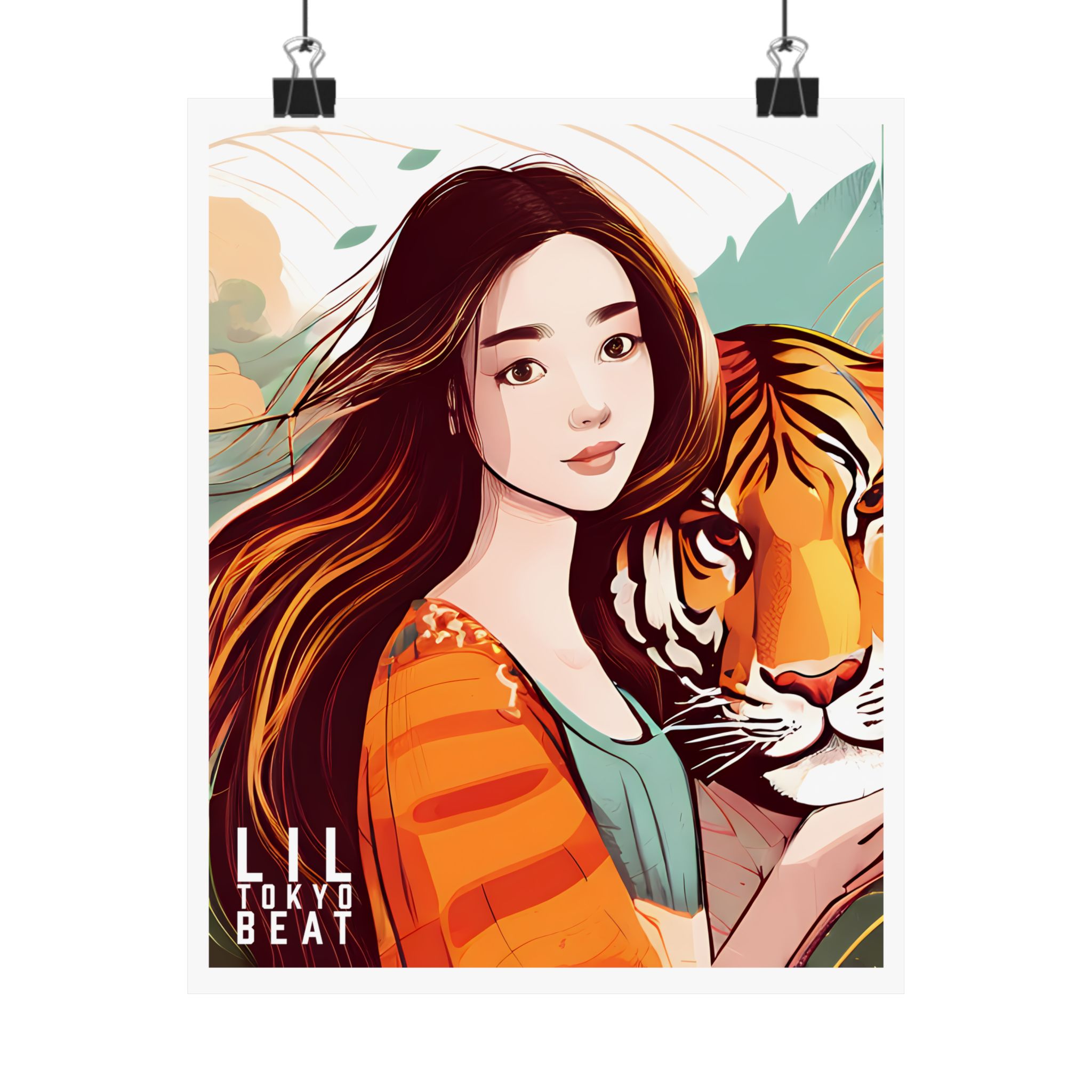 Artistic Tiger Poster Print, Vibrant Wall Decor, Nature Art, Gifts for Animal Lovers, Home Aesthetic, Boho Decor - Image 2