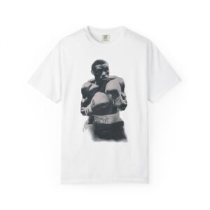 Boxer Portrait T-Shirt — Vintage Black & White Boxing Graphic Tee