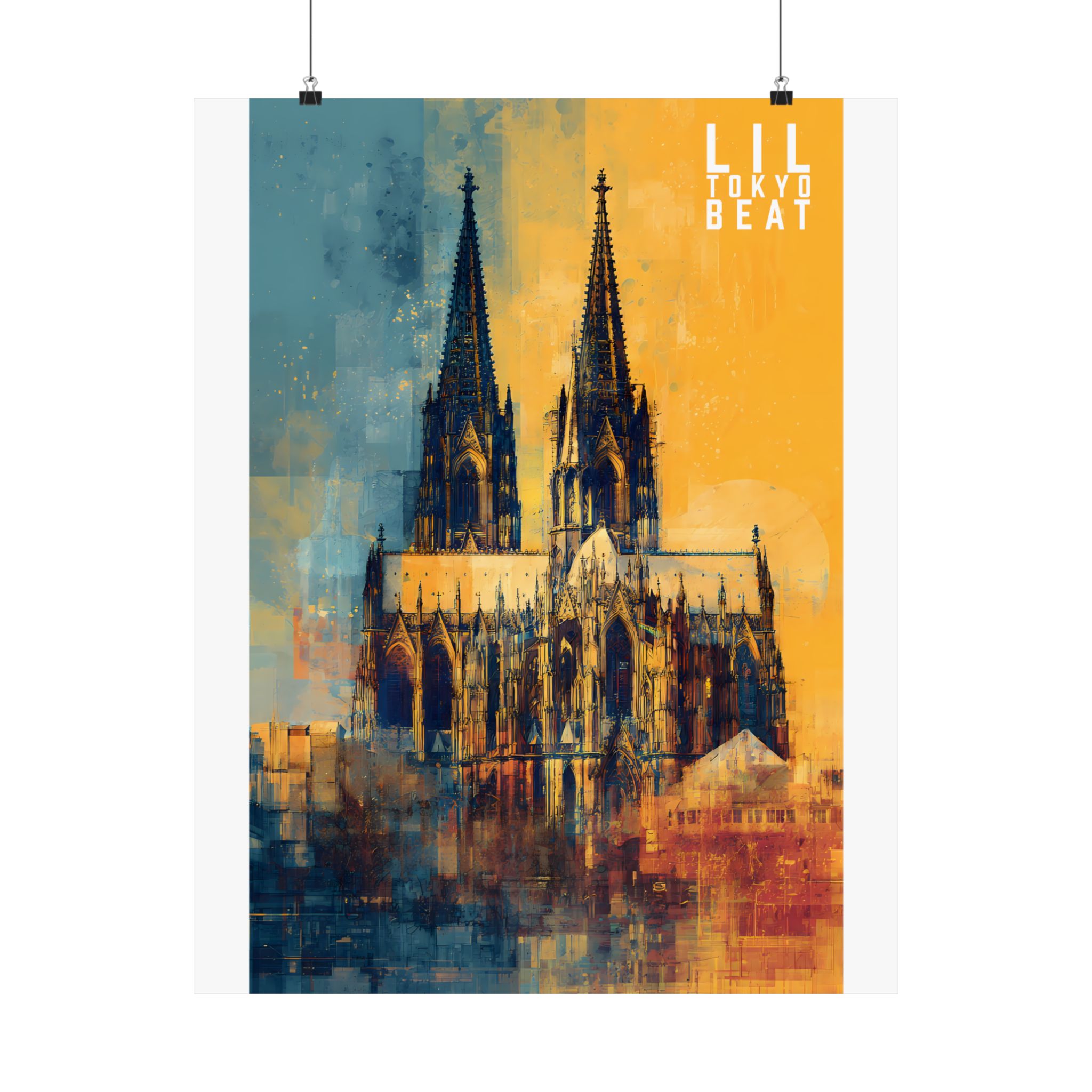 Modern Cathedral Art Poster – Abstract Gothic Architecture Print - Image 20