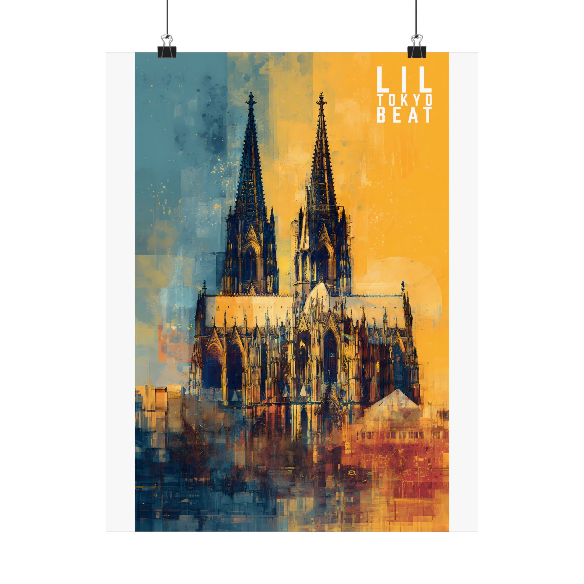 Modern Cathedral Art Poster – Abstract Gothic Architecture Print - Image 11