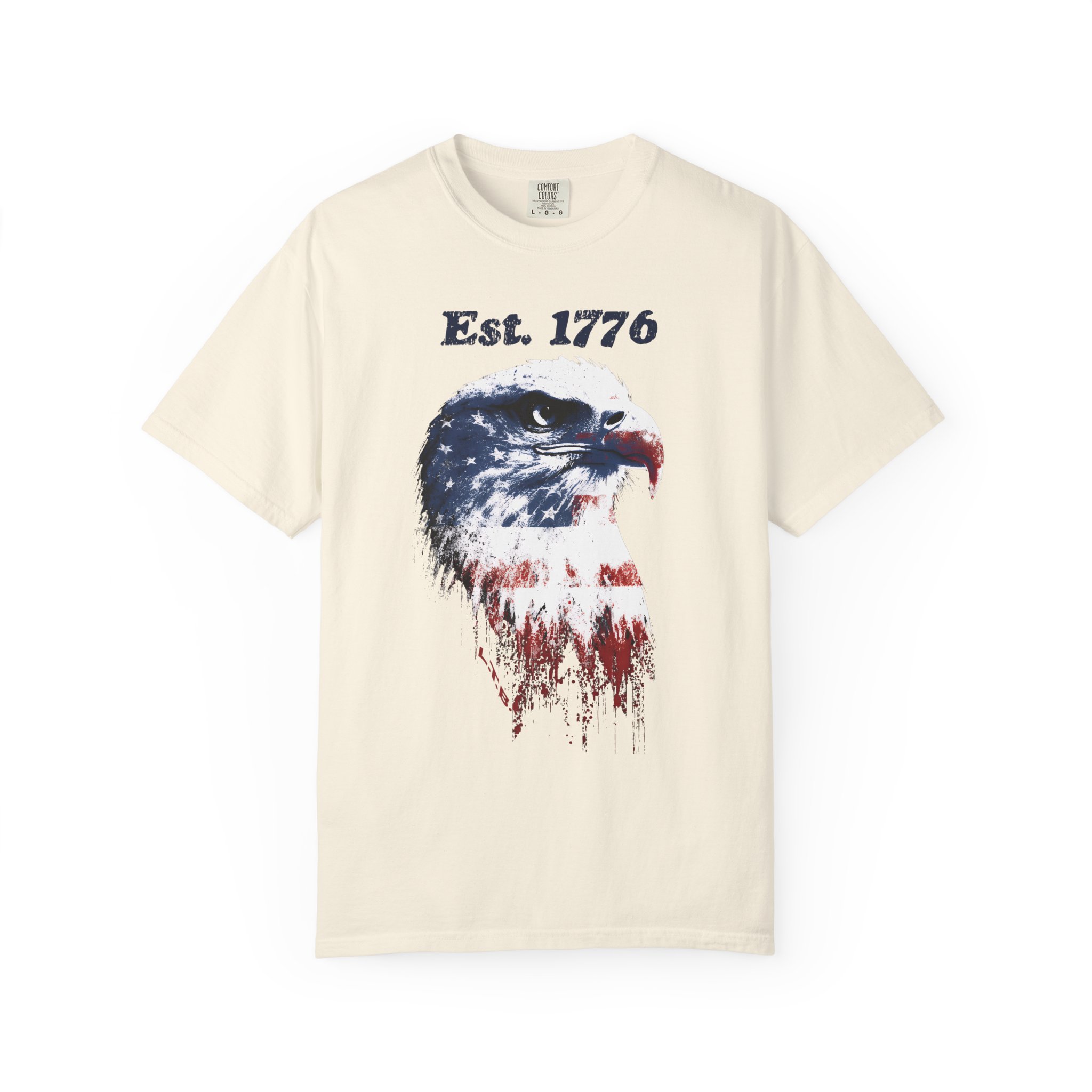 Est 1776 Eagle T-Shirt – Patriotic American Flag Graphic Tee - Image 3
