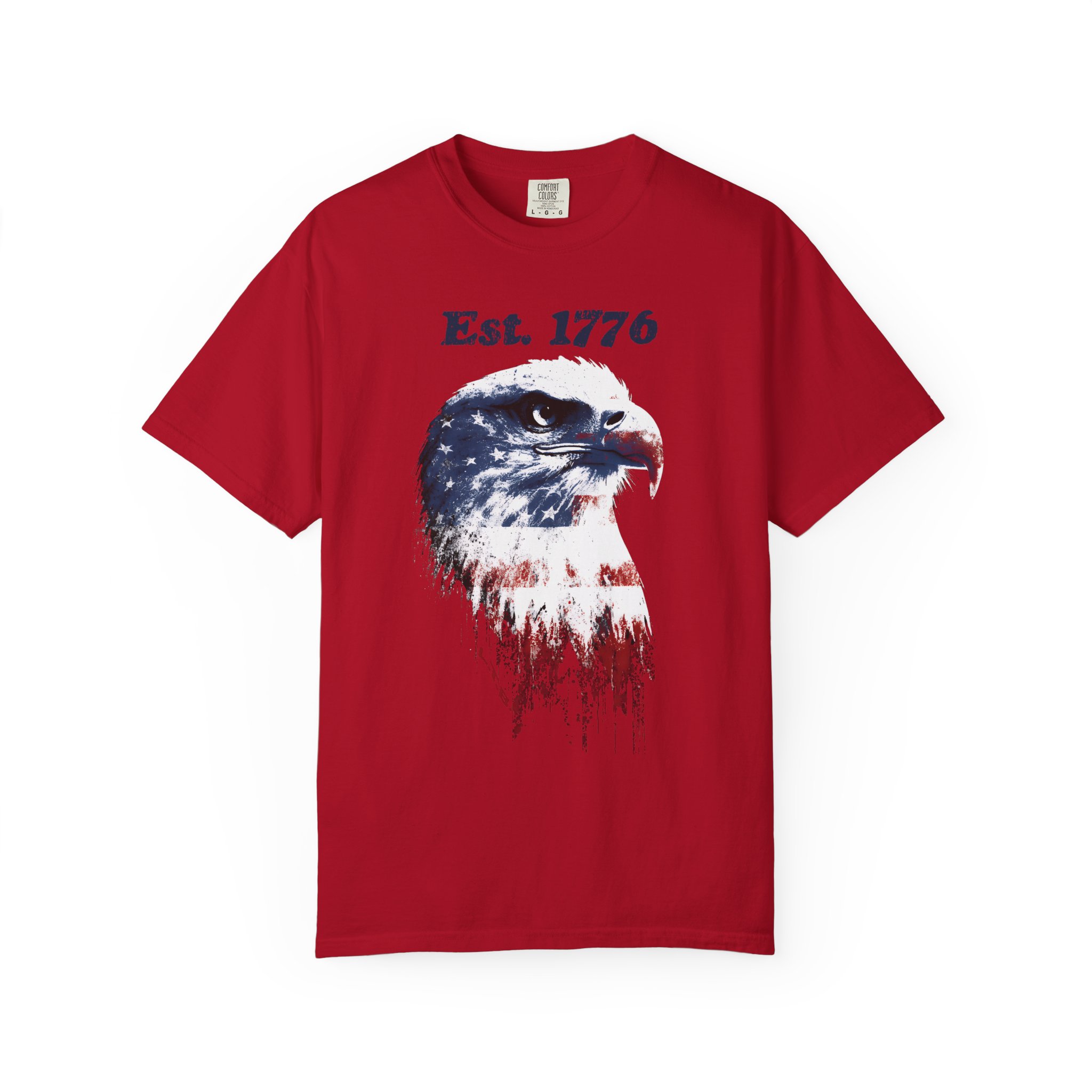 Est 1776 Eagle T-Shirt – Patriotic American Flag Graphic Tee - Image 15
