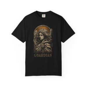 Guardian Double‑Print T-Shirt | Angel Warrior Front & Wing Back Streetwear Tee