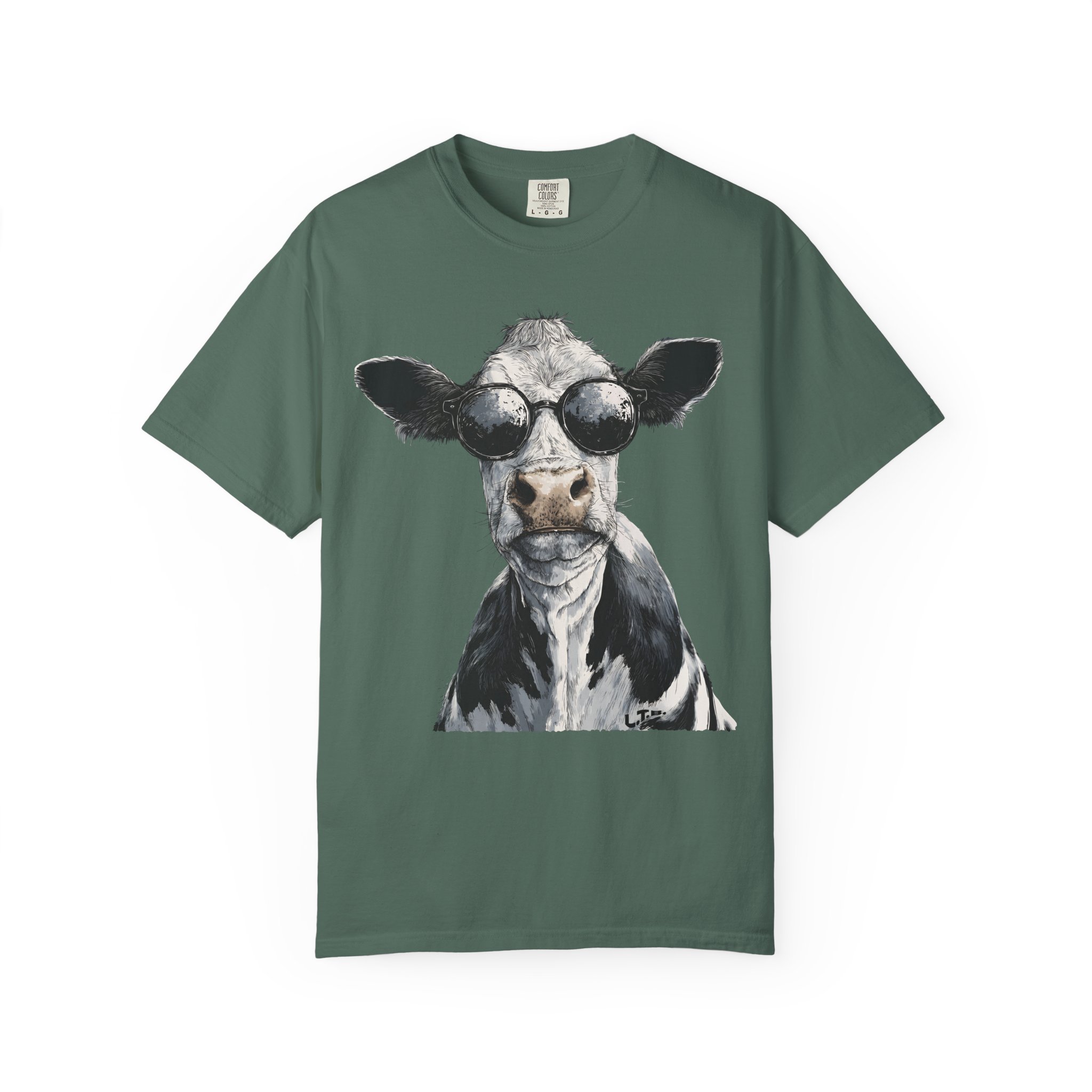Cool Cow T-Shirt | Sunglasses Animal Attitude Streetwear Tee - Image 8