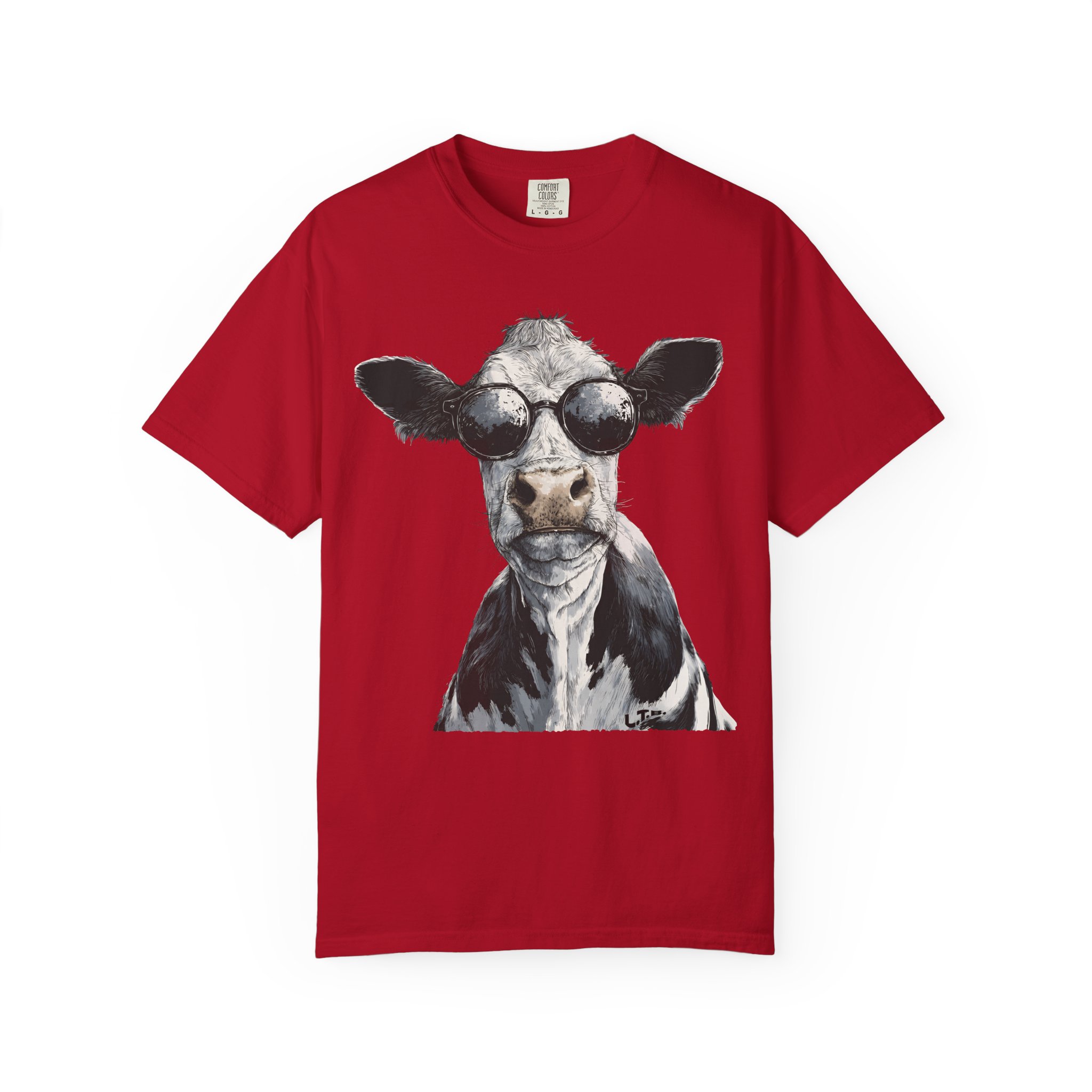 Cool Cow T-Shirt | Sunglasses Animal Attitude Streetwear Tee - Image 15