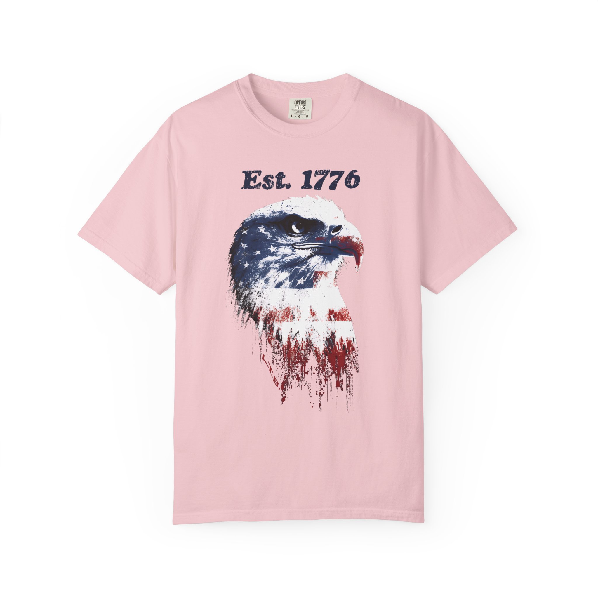 Est 1776 Eagle T-Shirt – Patriotic American Flag Graphic Tee - Image 11