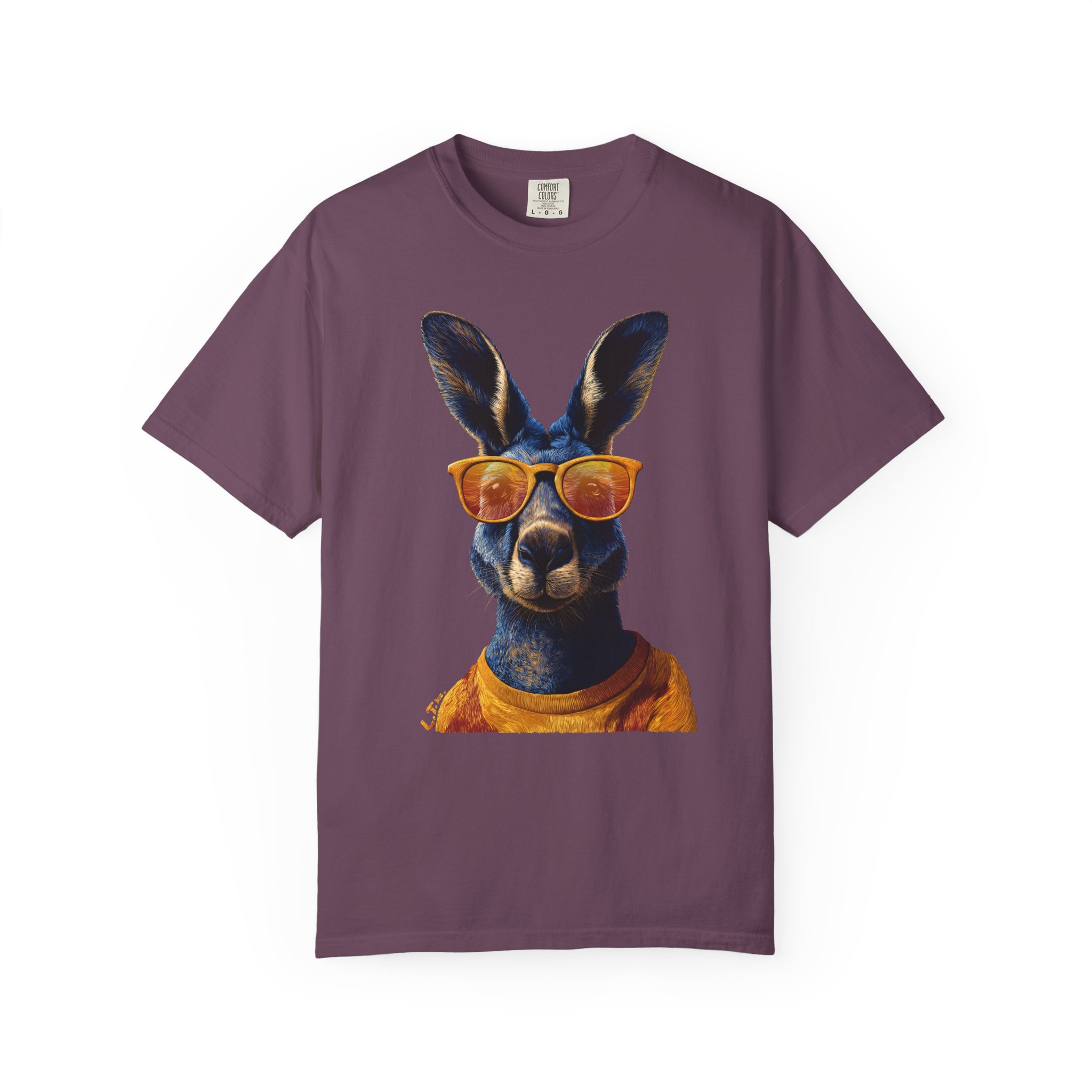 Cool Kangaroo T-Shirt | Orange Sunglasses Pop Art Animal Streetwear Tee - Image 13