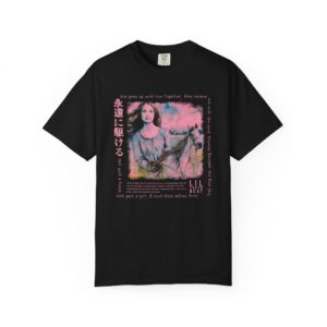 Blue Sky Bond T-Shirt | Girl & Horse Cinematic Japanese Art Tee