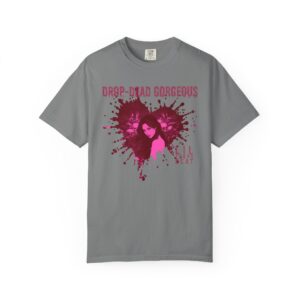 Drop‑Dead Gorgeous T-Shirt | Gothic Pop‑Art Heart & Skull Streetwear Tee