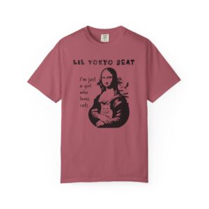 Mona Lisa Cat Lover T-Shirt | Iconic Art Parody Japanese Streetwear Tee