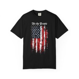 We The People Flag T-Shirt | Distressed Grunge American Streetwear Tee