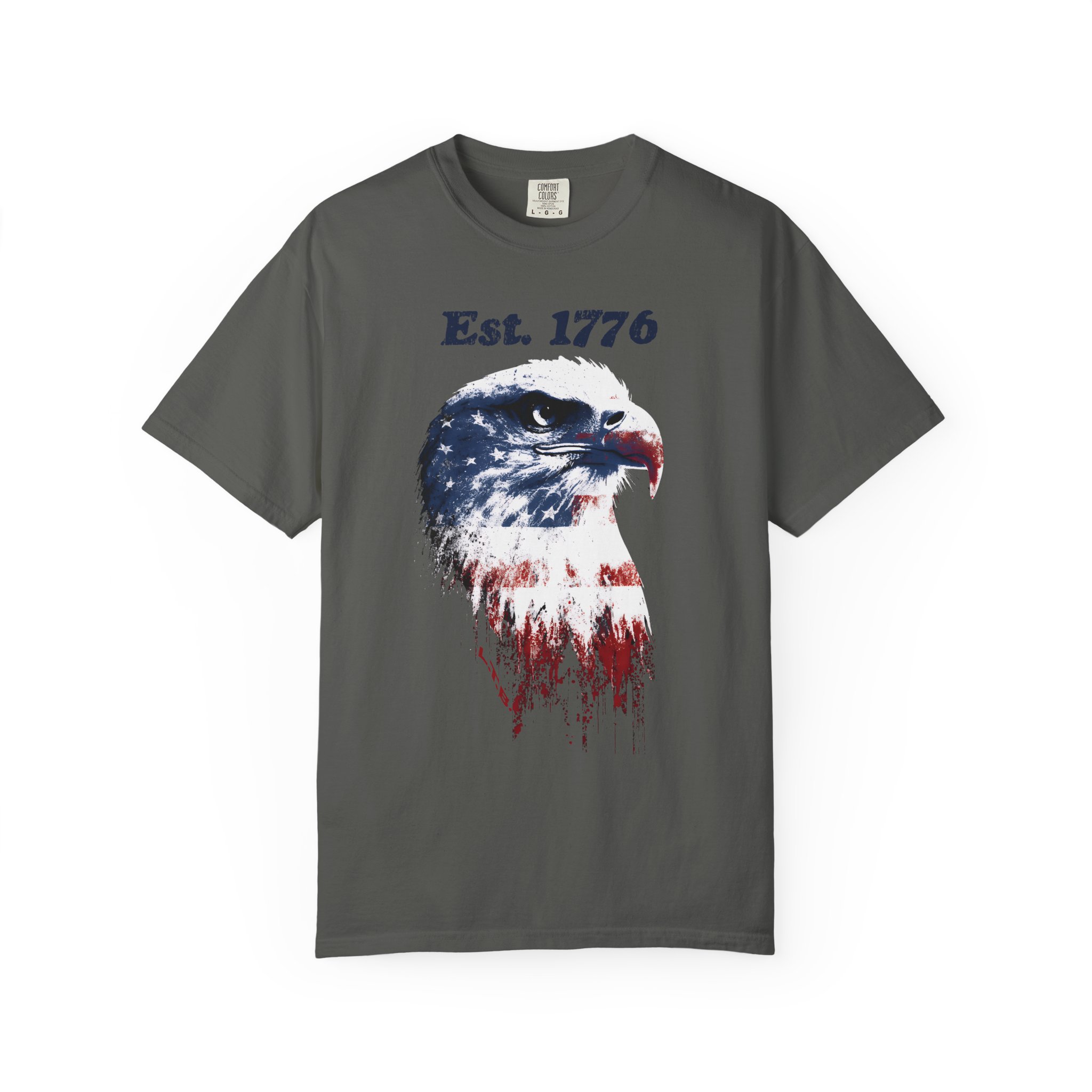 Est 1776 Eagle T-Shirt – Patriotic American Flag Graphic Tee - Image 4