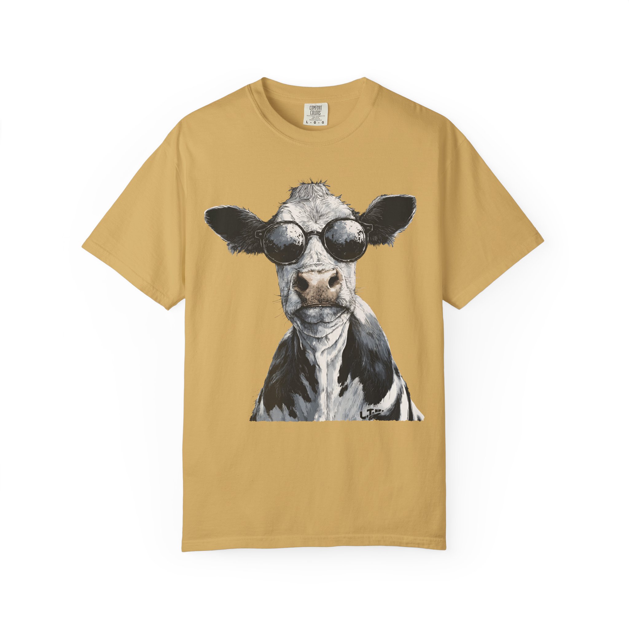 Cool Cow T-Shirt | Sunglasses Animal Attitude Streetwear Tee - Image 4